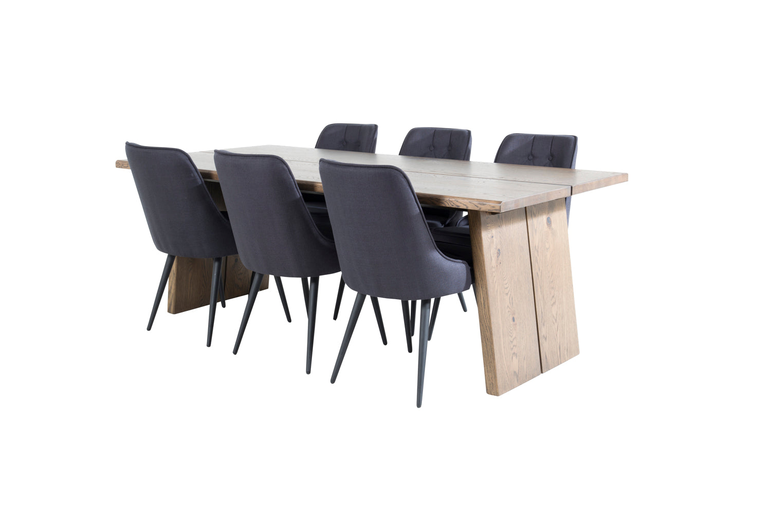Logger Rektangulär Matgrupp-GR Dining Set-Venture Home-peaceofhome.se