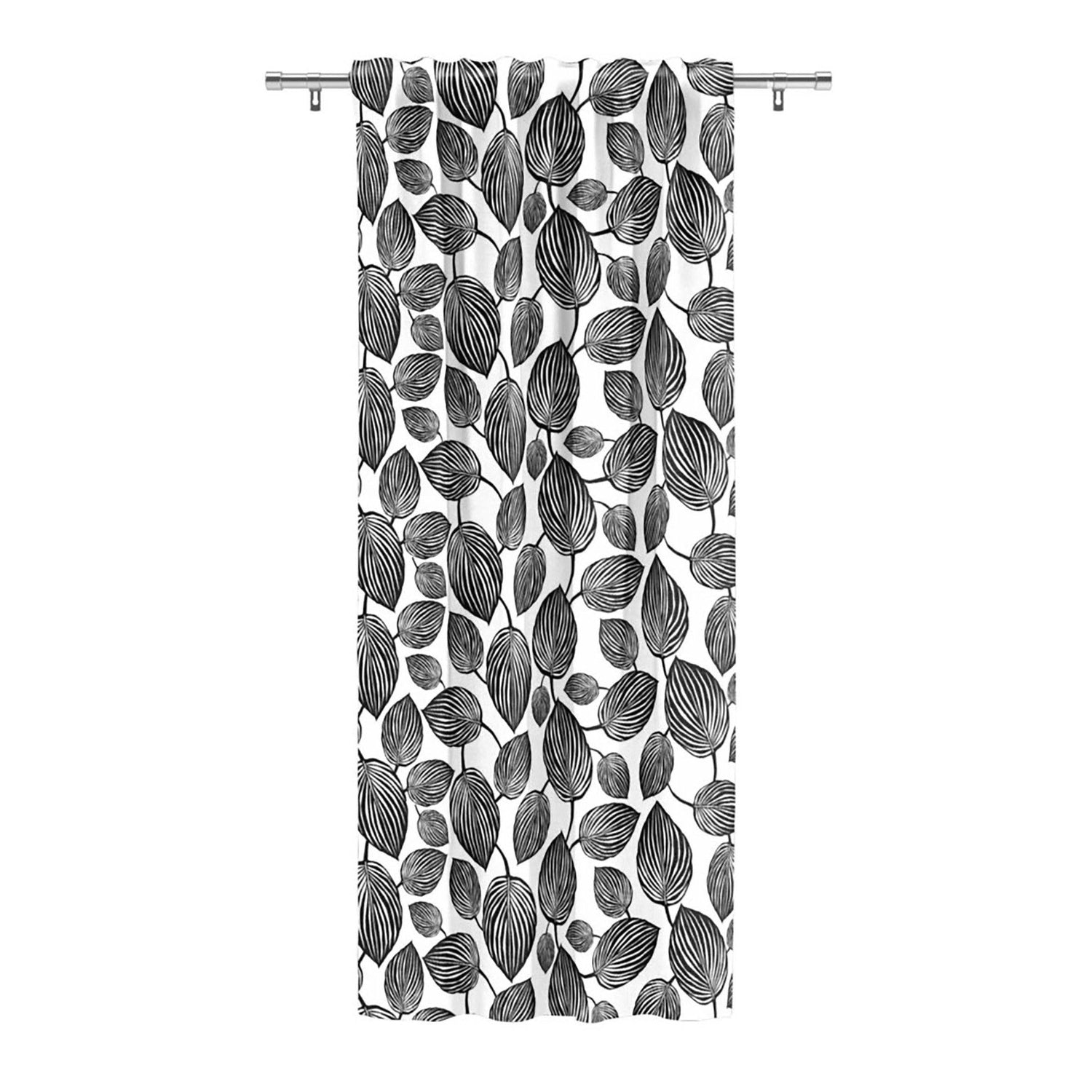 Lyckans Blad Multibandslängd (1 St) Gardiner - Svart/Vit-Gardinlängd-Arvidssons Textil-peaceofhome.se
