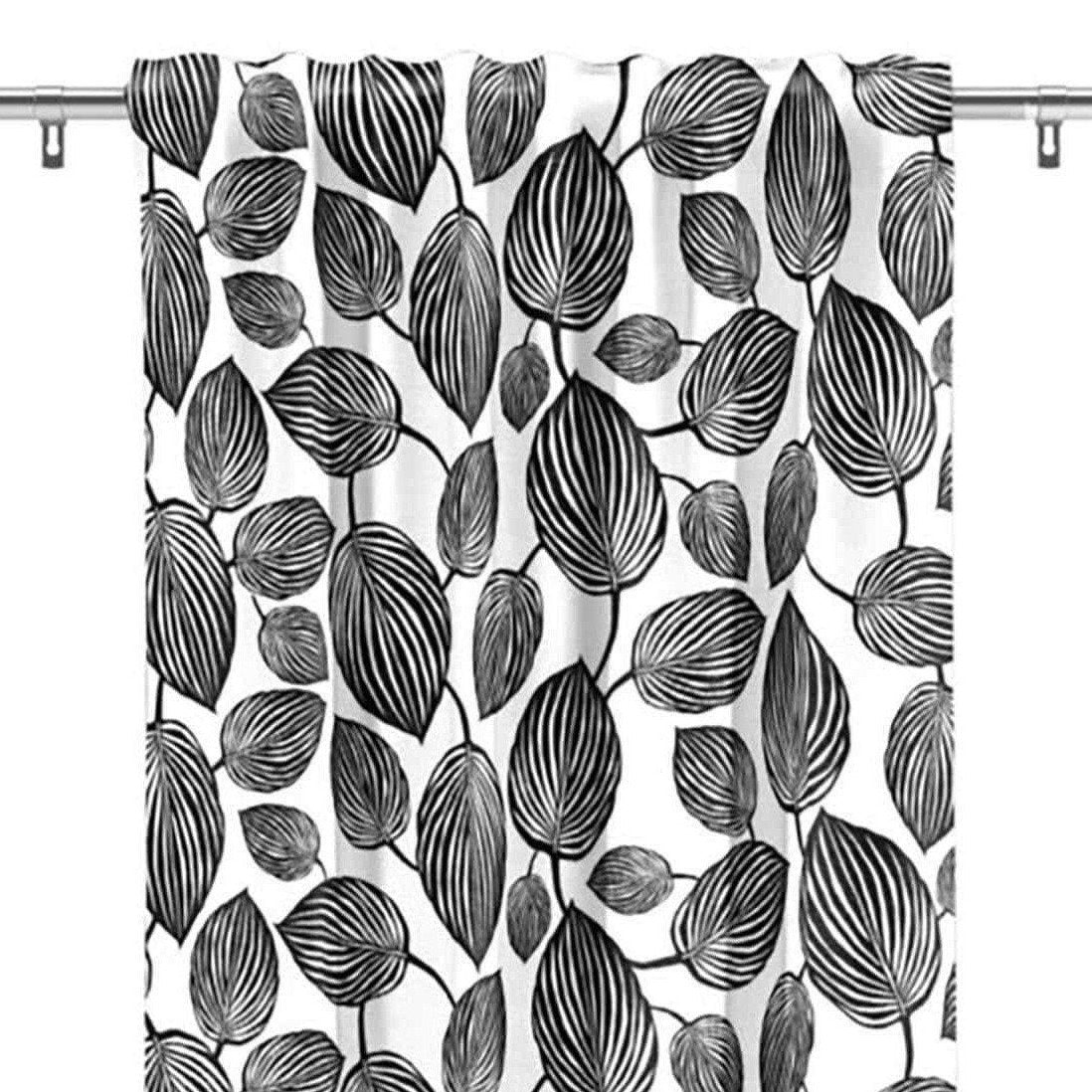 Lyckans Blad Multibandslängd (1 St) Gardiner - Svart/Vit-Gardinlängd-Arvidssons Textil-peaceofhome.se