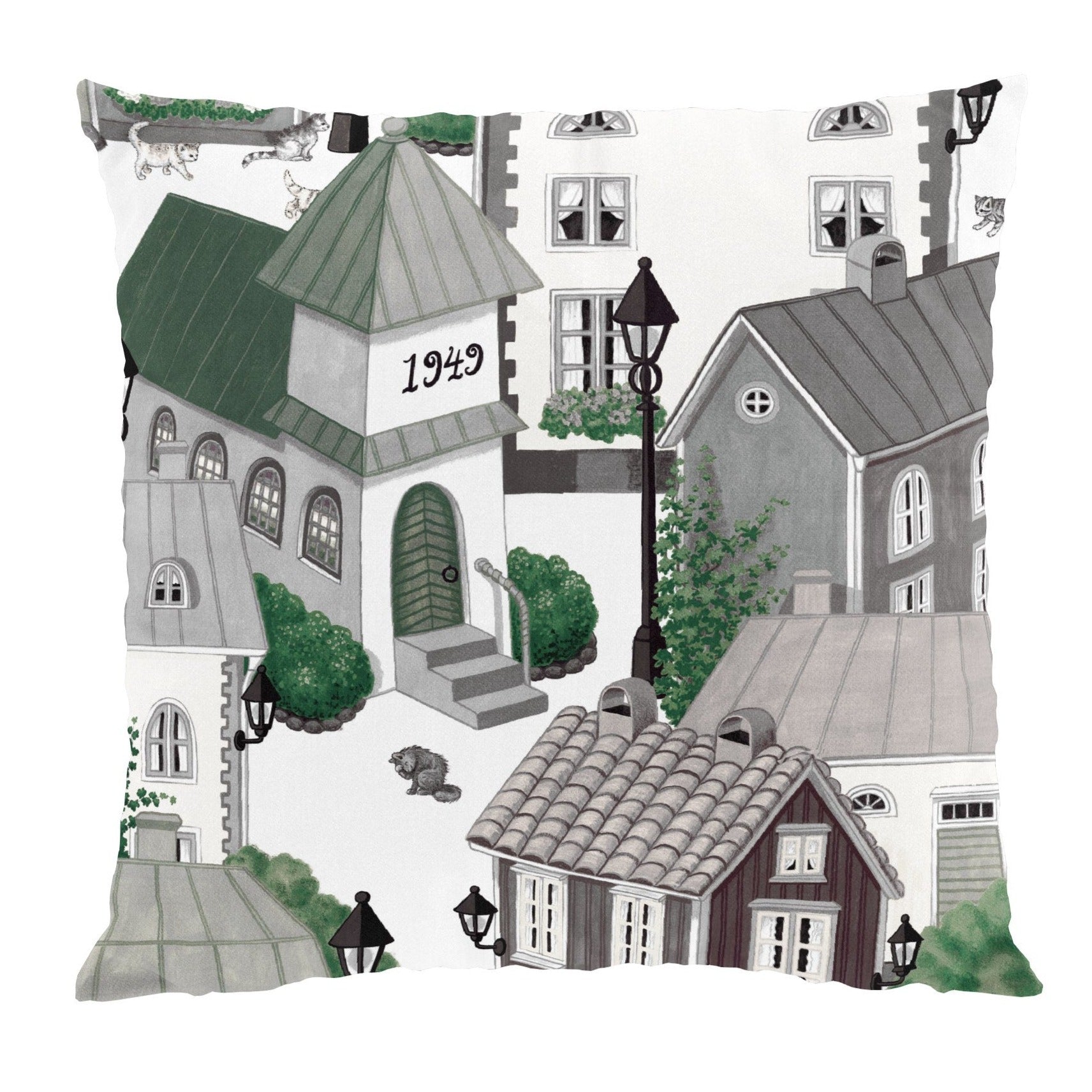 Lyckeby Blommar Kuddfodral 47x47 cm-Kuddfodral-Arvidssons Textil-peaceofhome.se