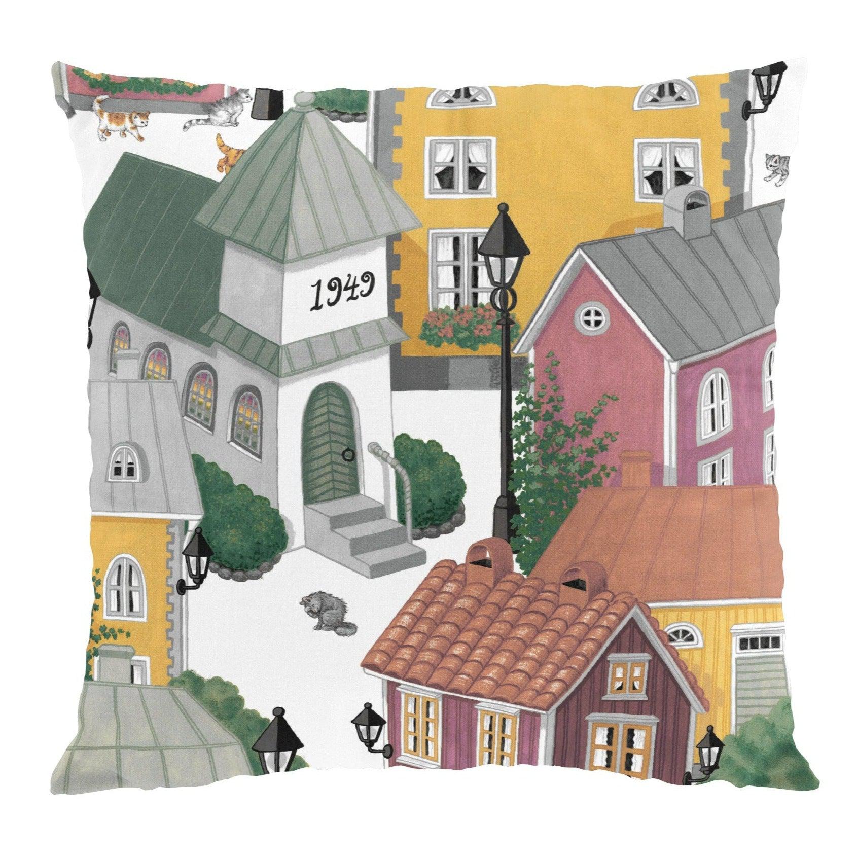 Lyckeby Blommar Kuddfodral 47x47 cm-Kuddfodral-Arvidssons Textil-peaceofhome.se