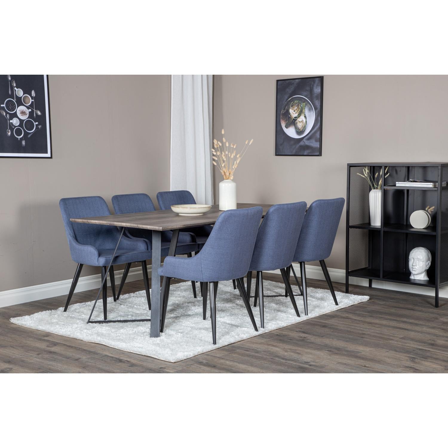 MARINA PLAZA Matbord 180x90 + 6 stolar-Venture Home-peaceofhome.se
