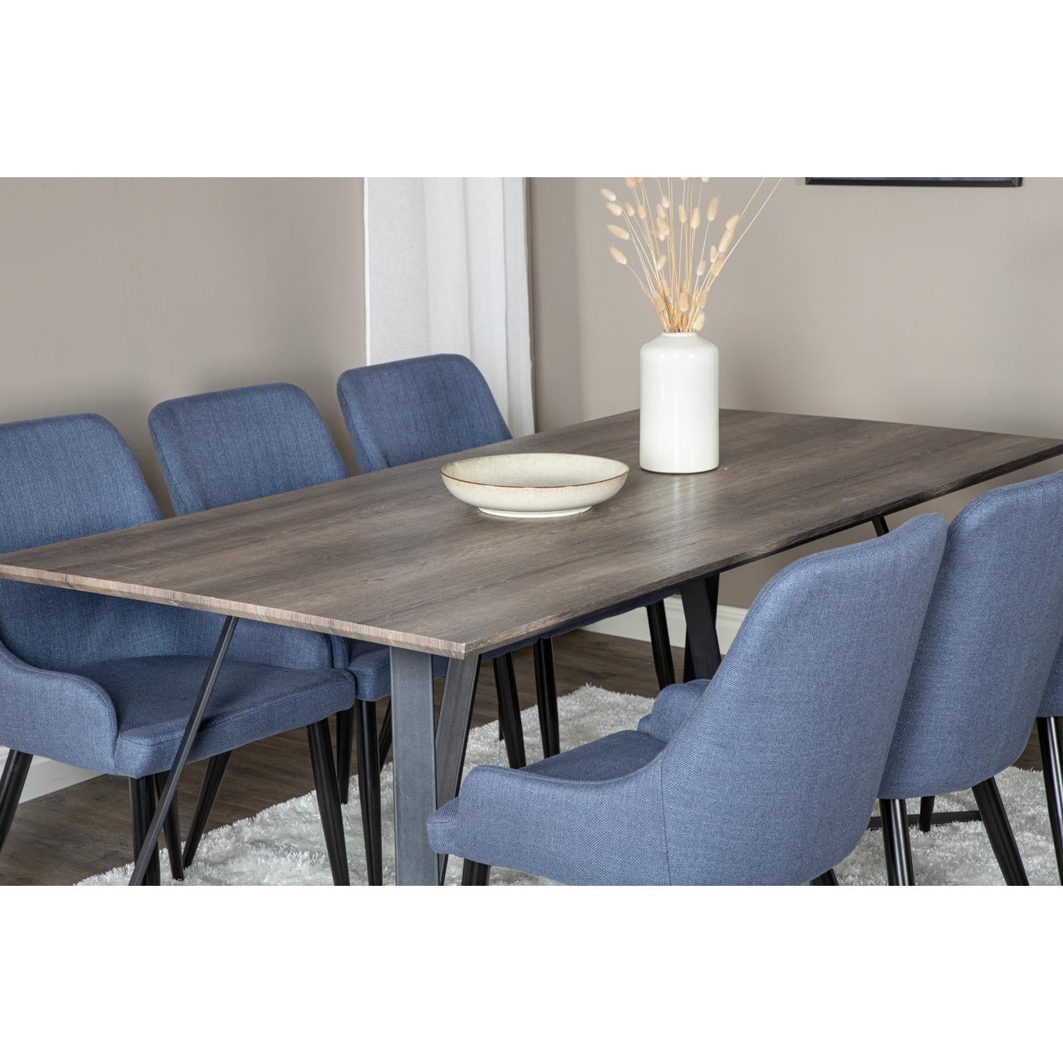 MARINA PLAZA Matbord 180x90 + 6 stolar-Venture Home-peaceofhome.se
