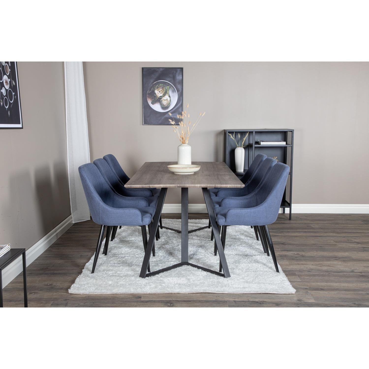 MARINA PLAZA Matbord 180x90 + 6 stolar-Venture Home-peaceofhome.se