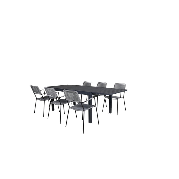 Marbella Rektangulär Matgrupp-Table Set-Venture Home-peaceofhome.se