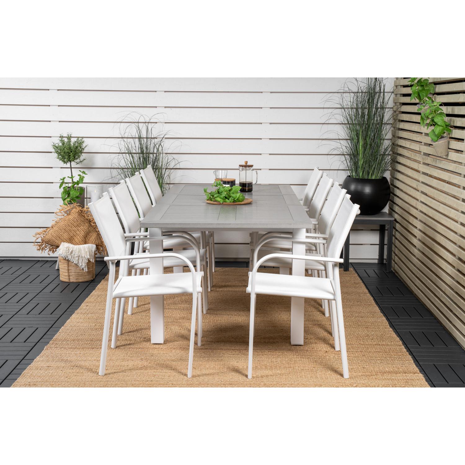 Matbordet Albany & stolarna Santorini-Table Set-Venture Home-peaceofhome.se
