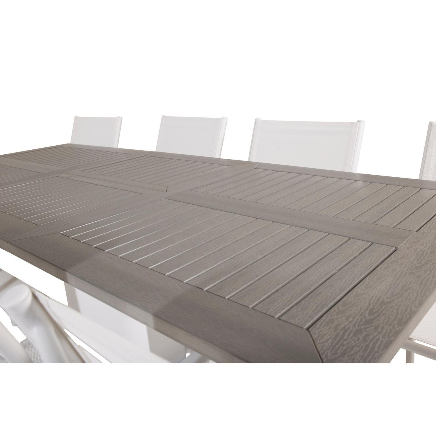Matbordet Albany & stolarna Santorini-Table Set-Venture Home-peaceofhome.se
