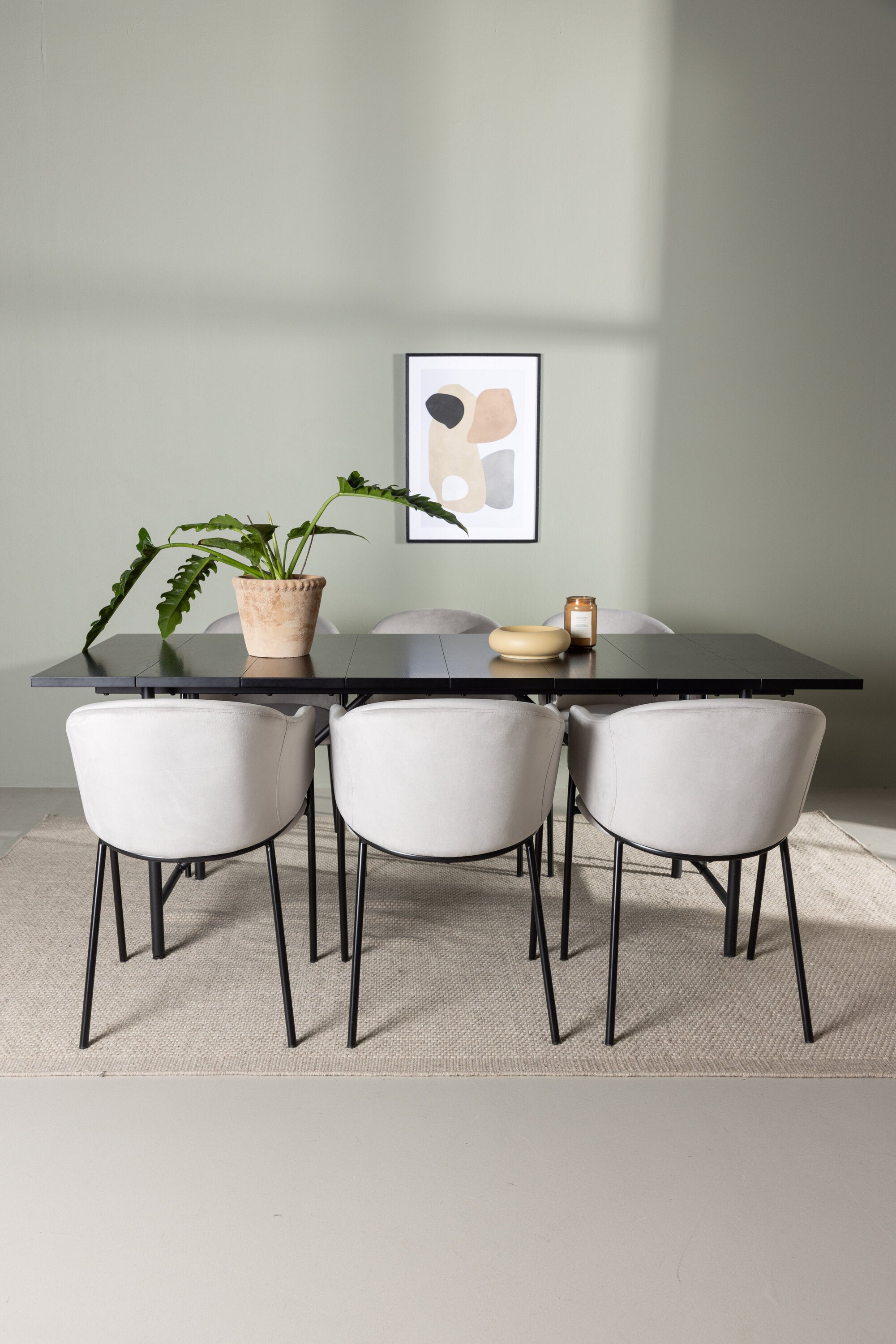 Matgrupp Astrid med stolarna Evelina-GR Dining Set-Venture Home-peaceofhome.se