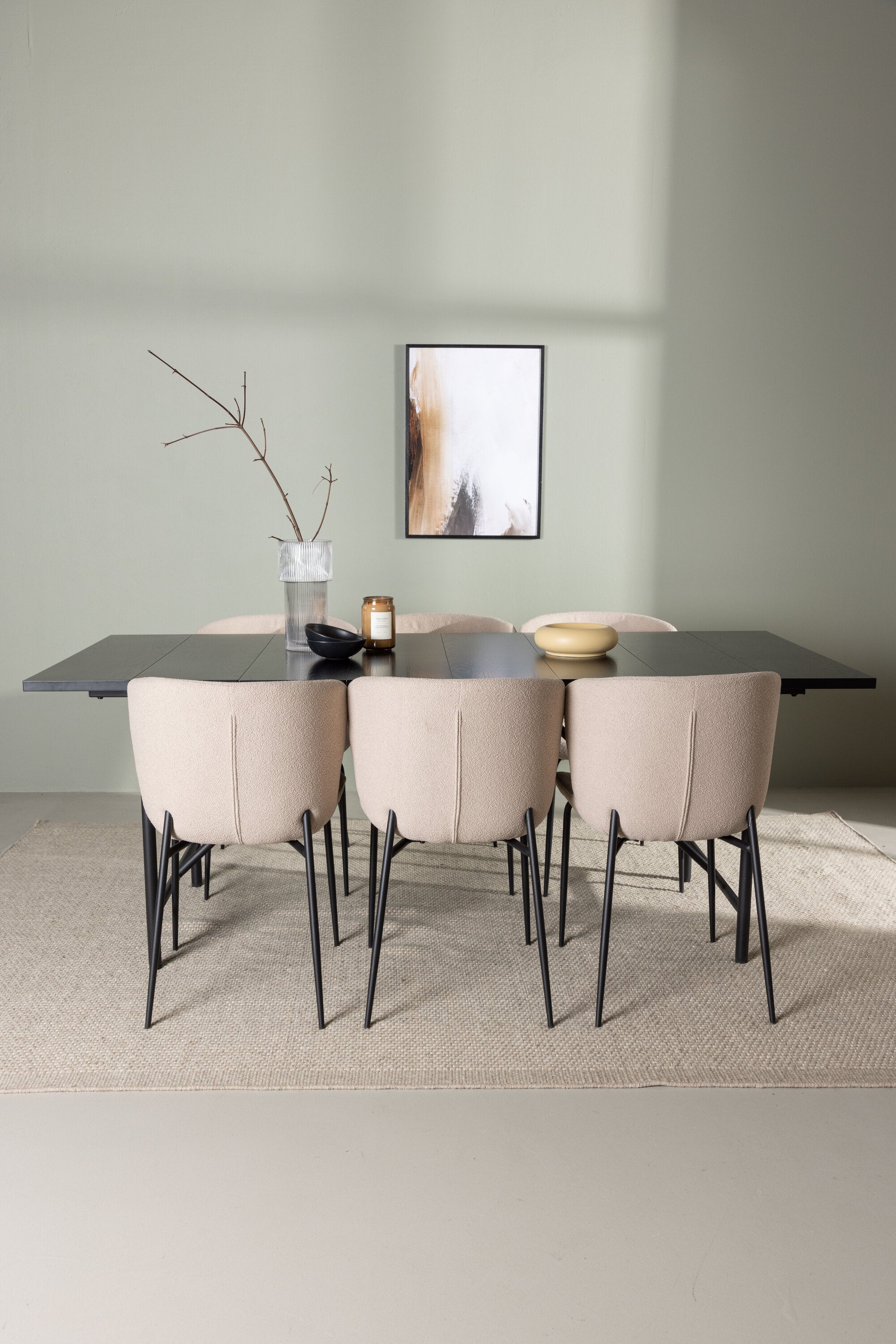 Matgrupp Astrid med stolarna Modesto-GR Dining Set-Venture Home-peaceofhome.se