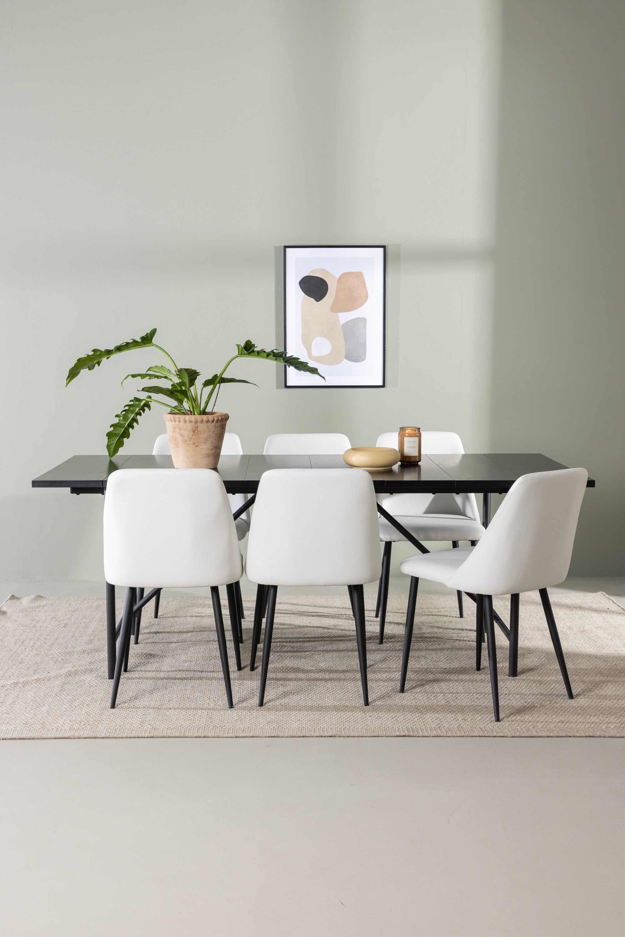 Matgrupp Astrid med stolarna Night-GR Dining Set-Venture Home-peaceofhome.se