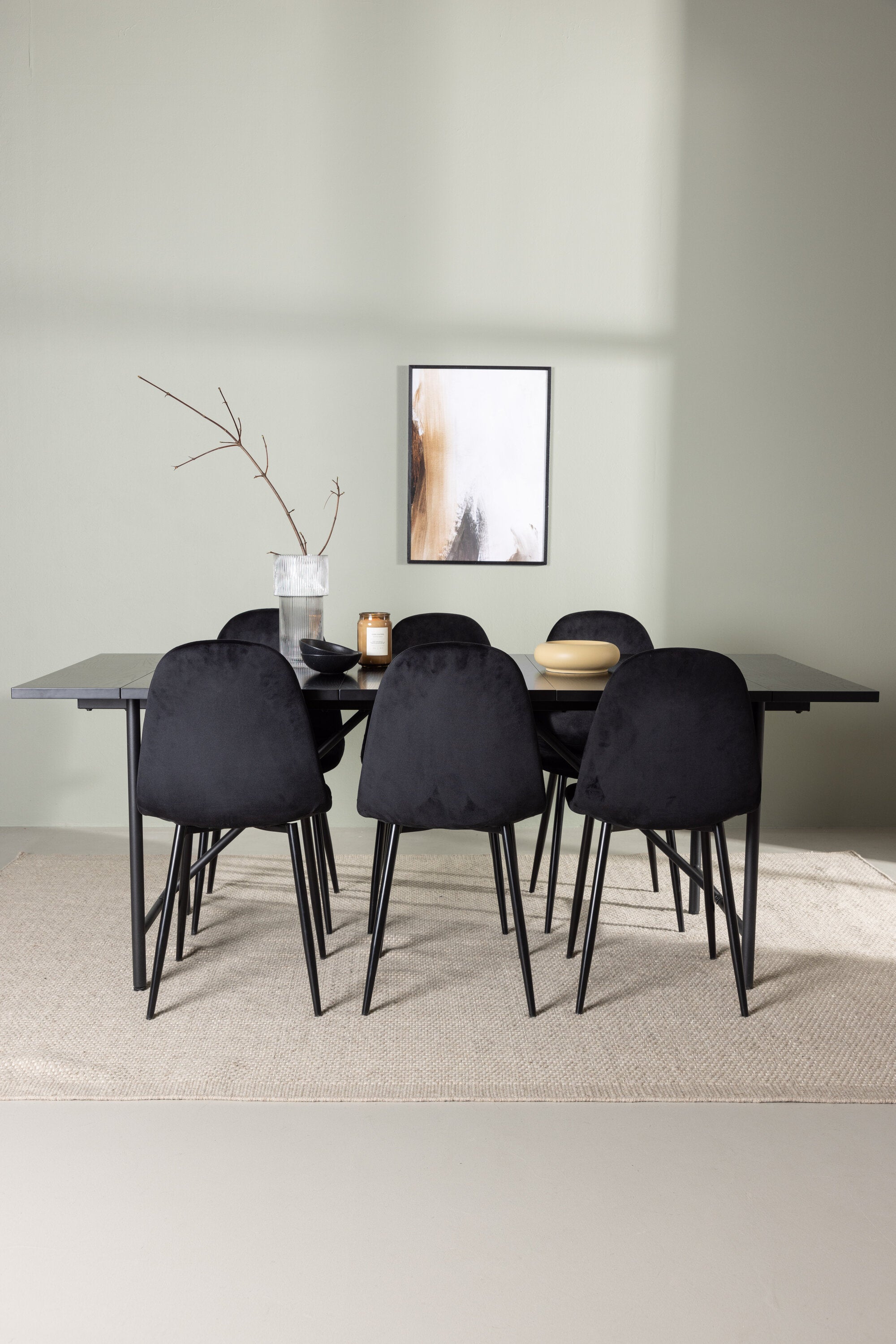Matgrupp Astrid med stolarna Polar-GR Dining Set-Venture Home-peaceofhome.se