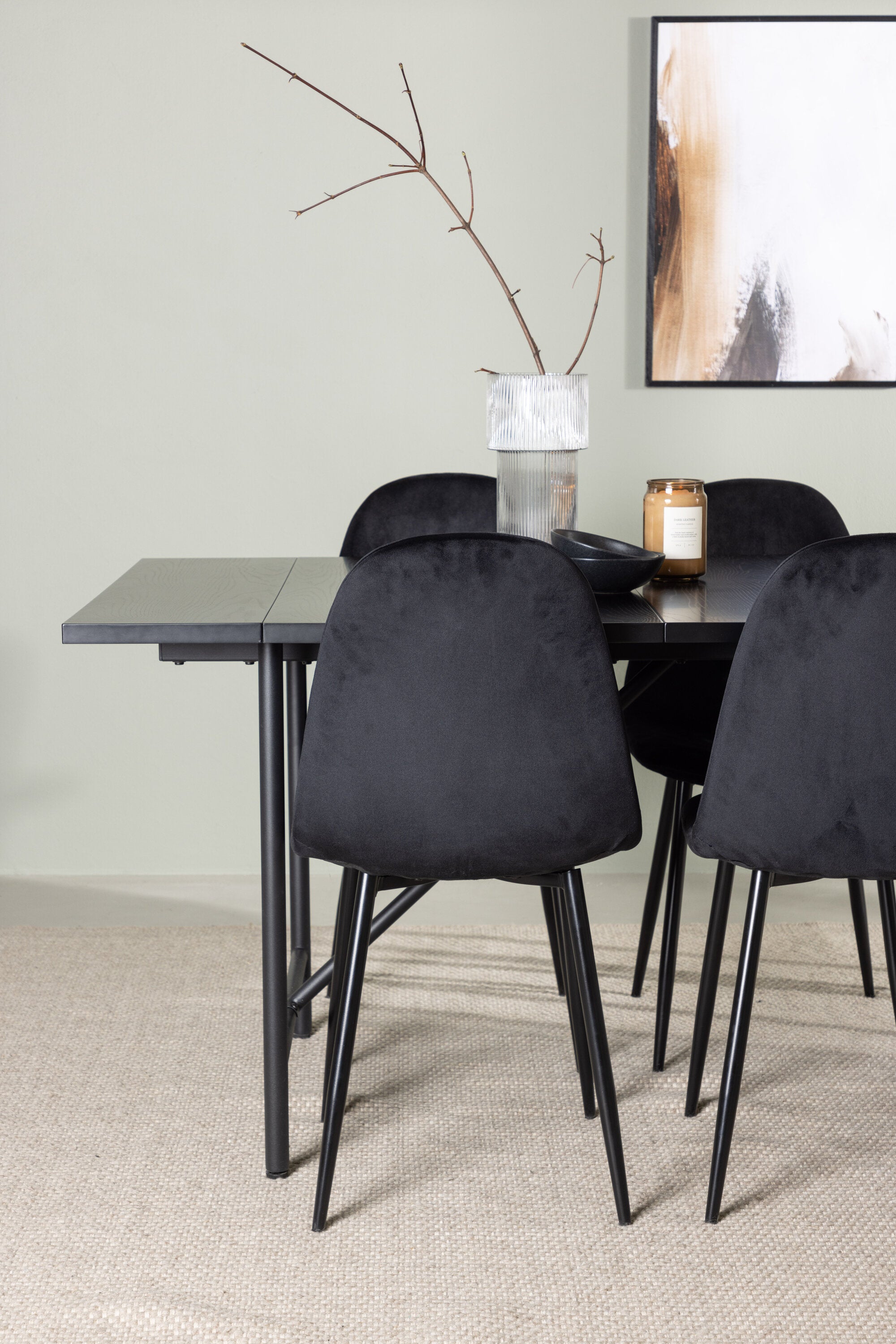Matgrupp Astrid med stolarna Polar-GR Dining Set-Venture Home-peaceofhome.se