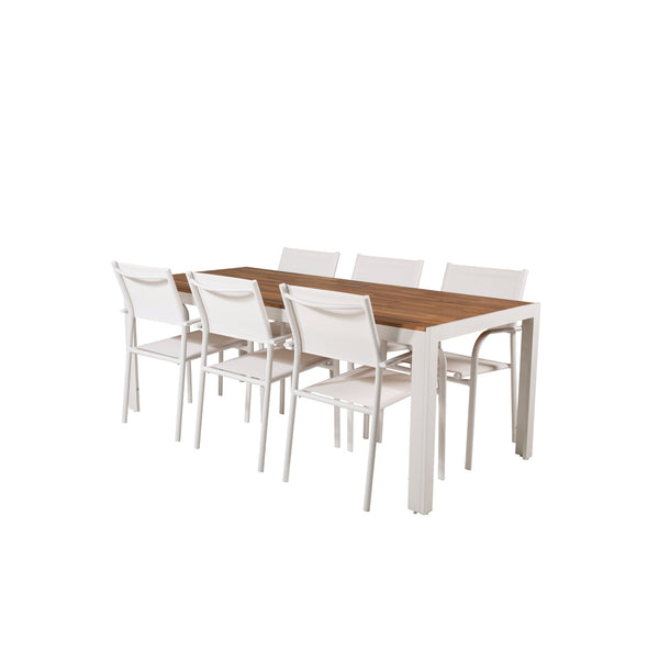 Matgrupp Bois med stolarna Santorini-Table Set-Venture Home-peaceofhome.se