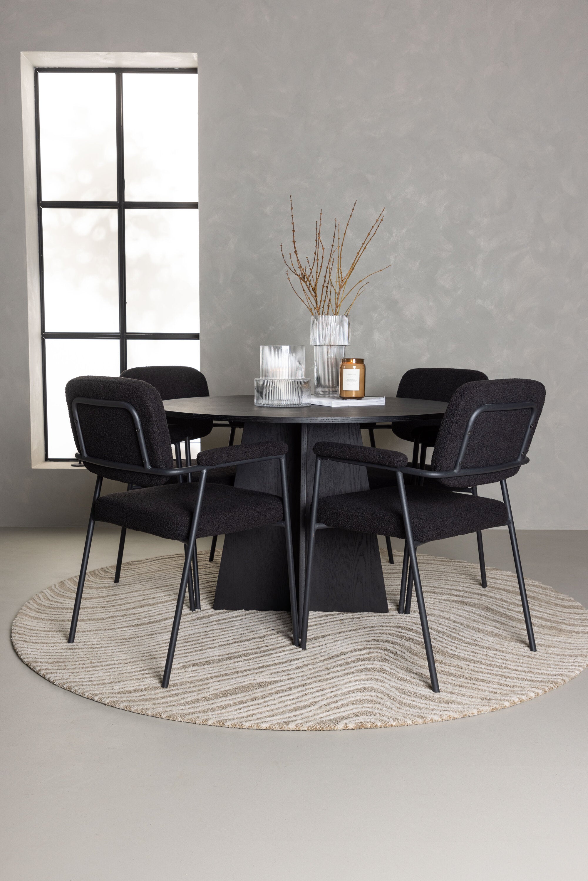 Matgrupp Bootcut med stolarna Yesterday-GR Dining Set-Venture Home-peaceofhome.se