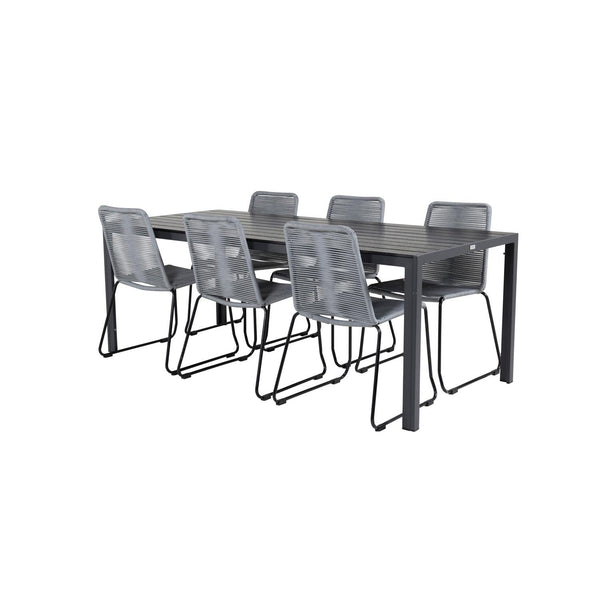 Matgrupp Break med stolarna Lindos-Table Set-Venture Home-peaceofhome.se