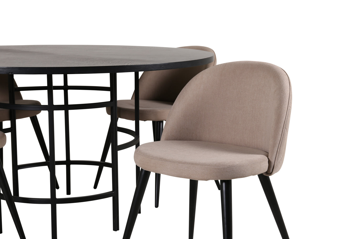 Matgrupp Copenhagen med stolarna Velvet-GR Dining Set-Venture Home-peaceofhome.se