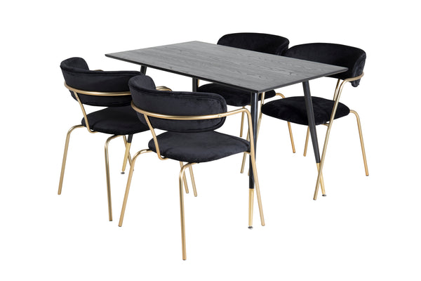 Matgrupp Dipp med stolarna Arrow-GR Dining Set-Venture Home-peaceofhome.se