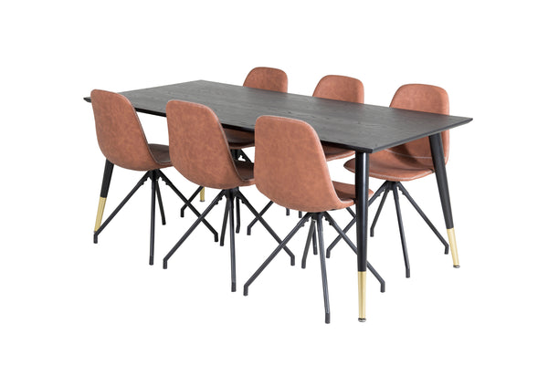 Matgrupp Dipp med stolarna Polar-GR Dining Set-Venture Home-peaceofhome.se