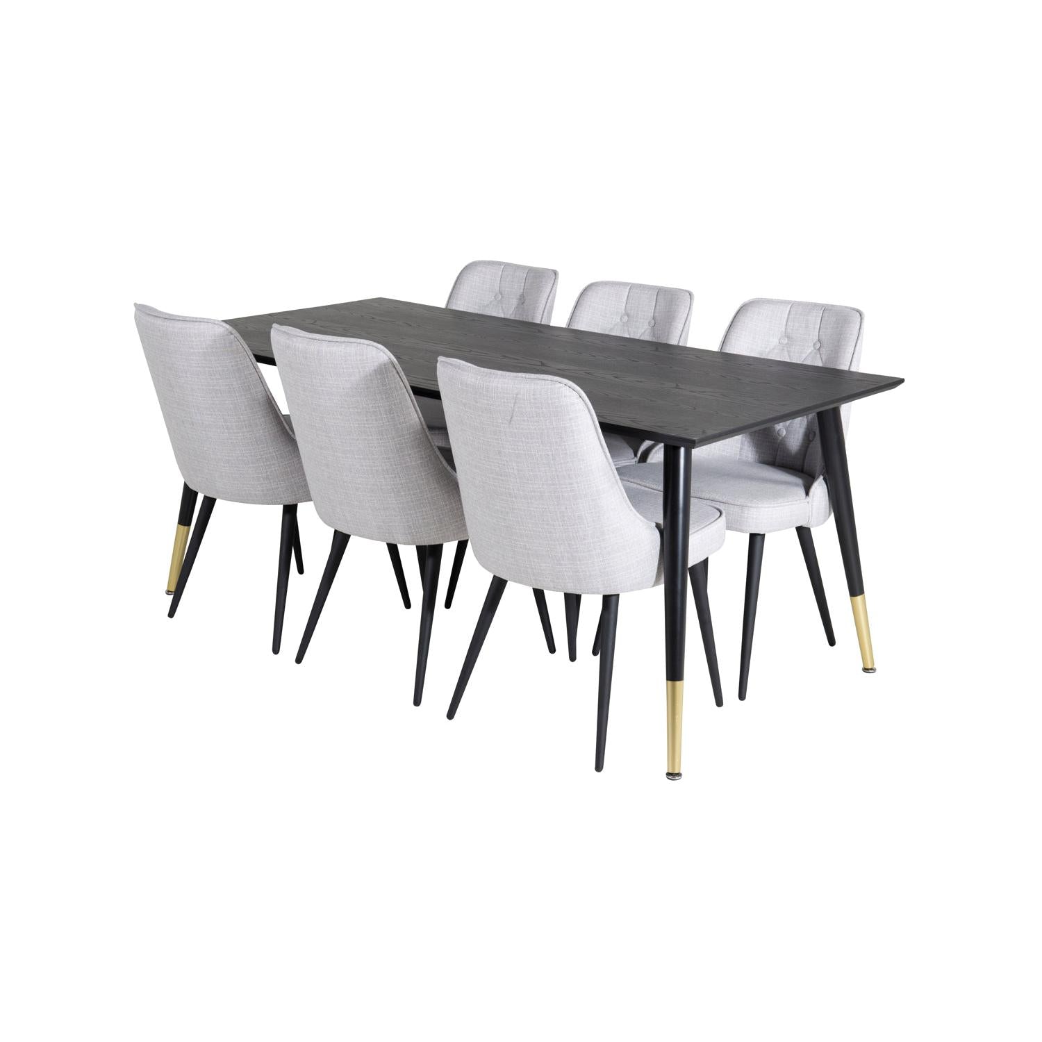 Matgrupp Dipp med stolarna Velvet Deluxe-GR Dining Set-Venture Home-peaceofhome.se