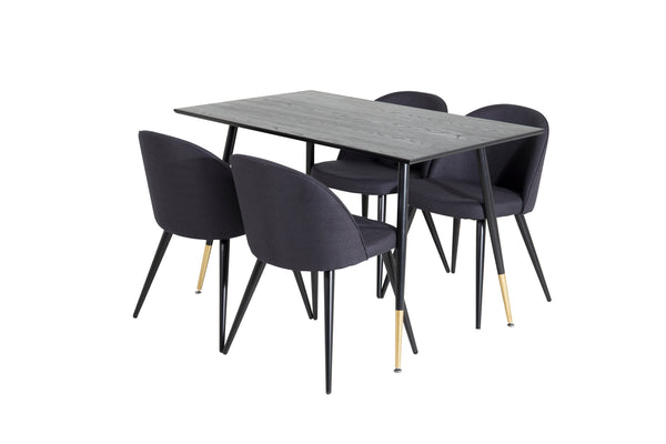 Matgrupp Dipp med stolarna Velvet-GR Dining Set-Venture Home-peaceofhome.se