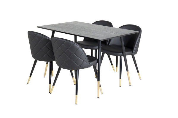 Matgrupp Dipp med stolarna Velvet-GR Dining Set-Venture Home-peaceofhome.se