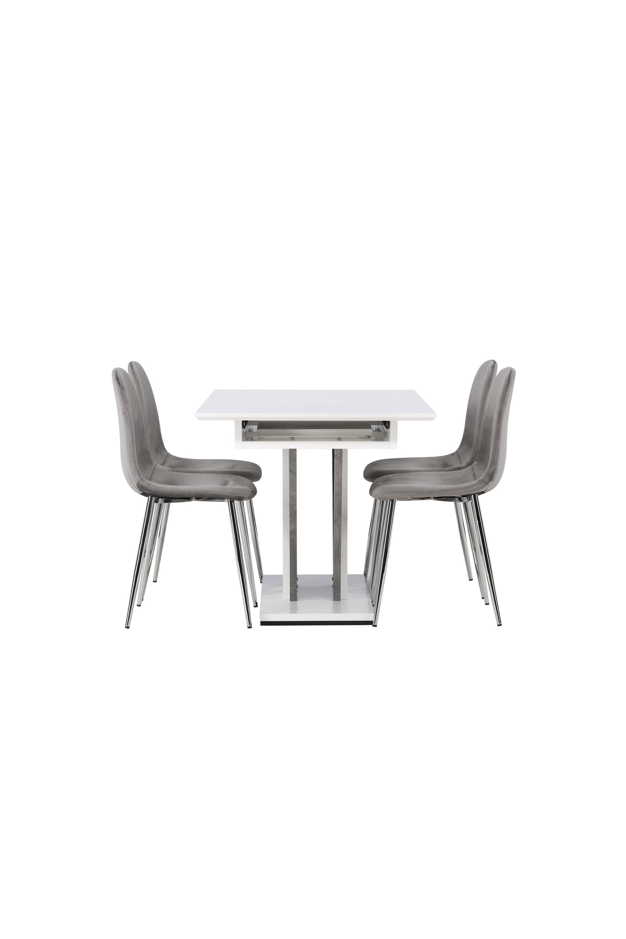 Matgrupp Disa med stolarna Eva-GR Dining Set-Venture Home-peaceofhome.se