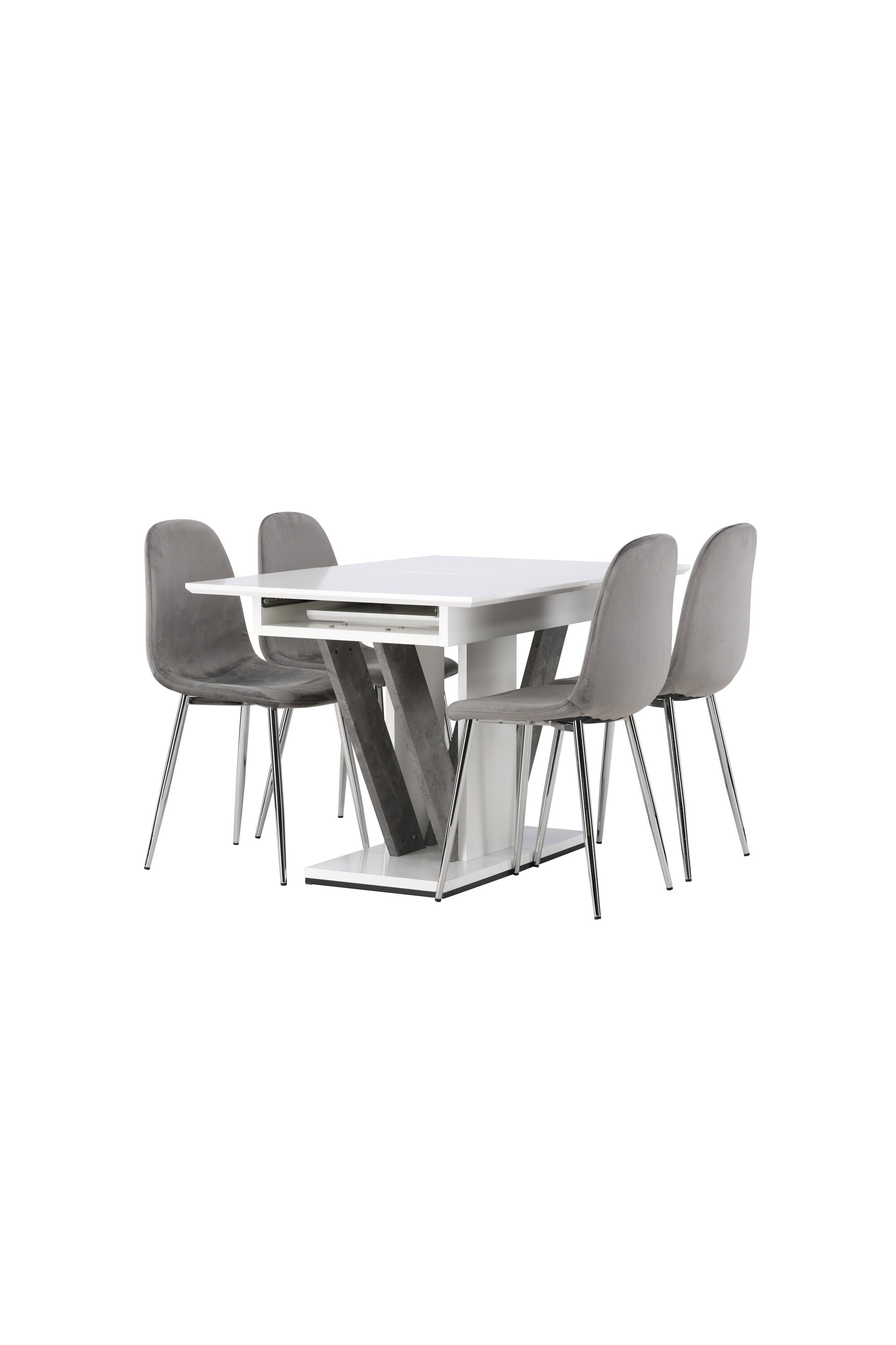 Matgrupp Disa med stolarna Eva-GR Dining Set-Venture Home-peaceofhome.se