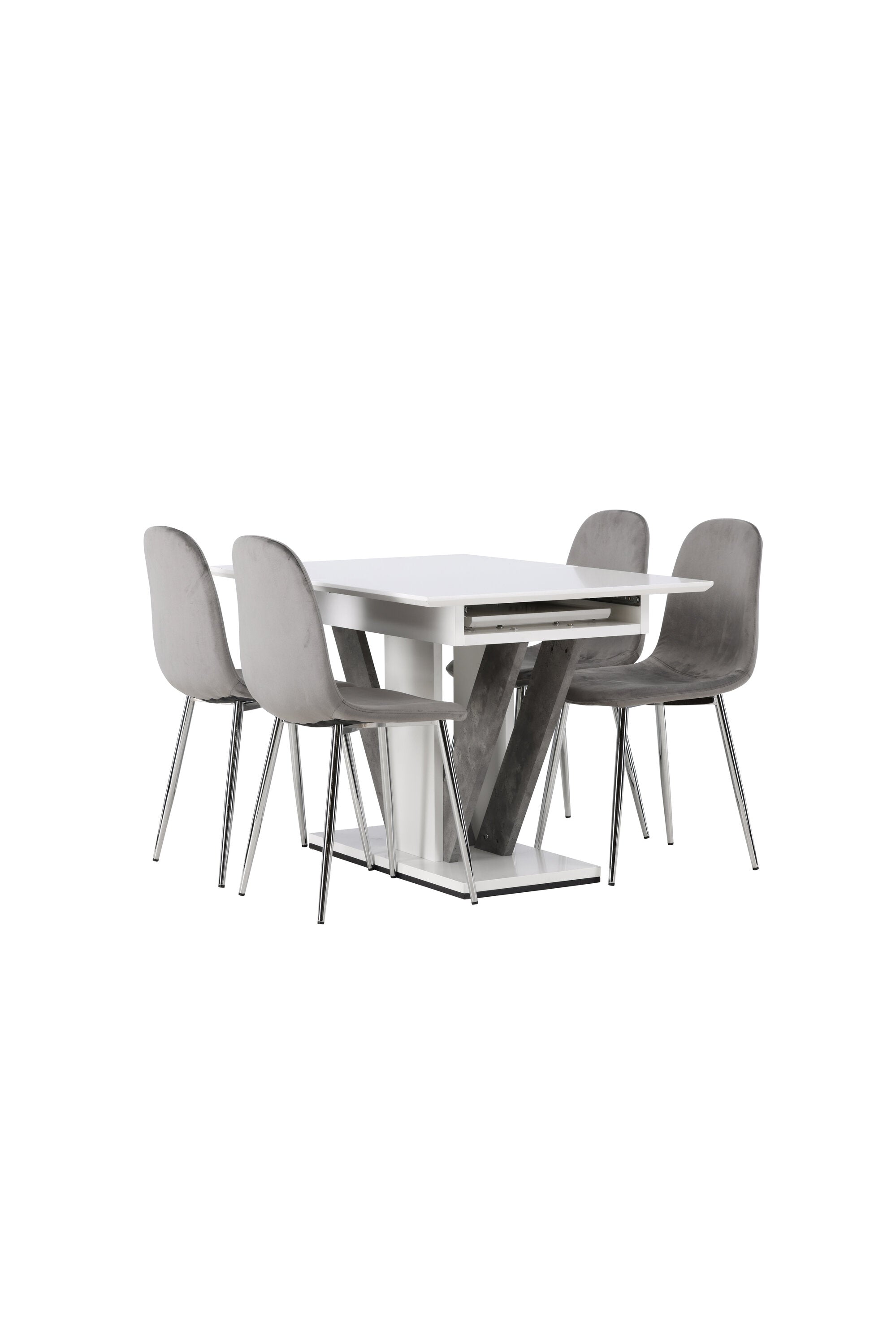Matgrupp Disa med stolarna Eva-GR Dining Set-Venture Home-peaceofhome.se