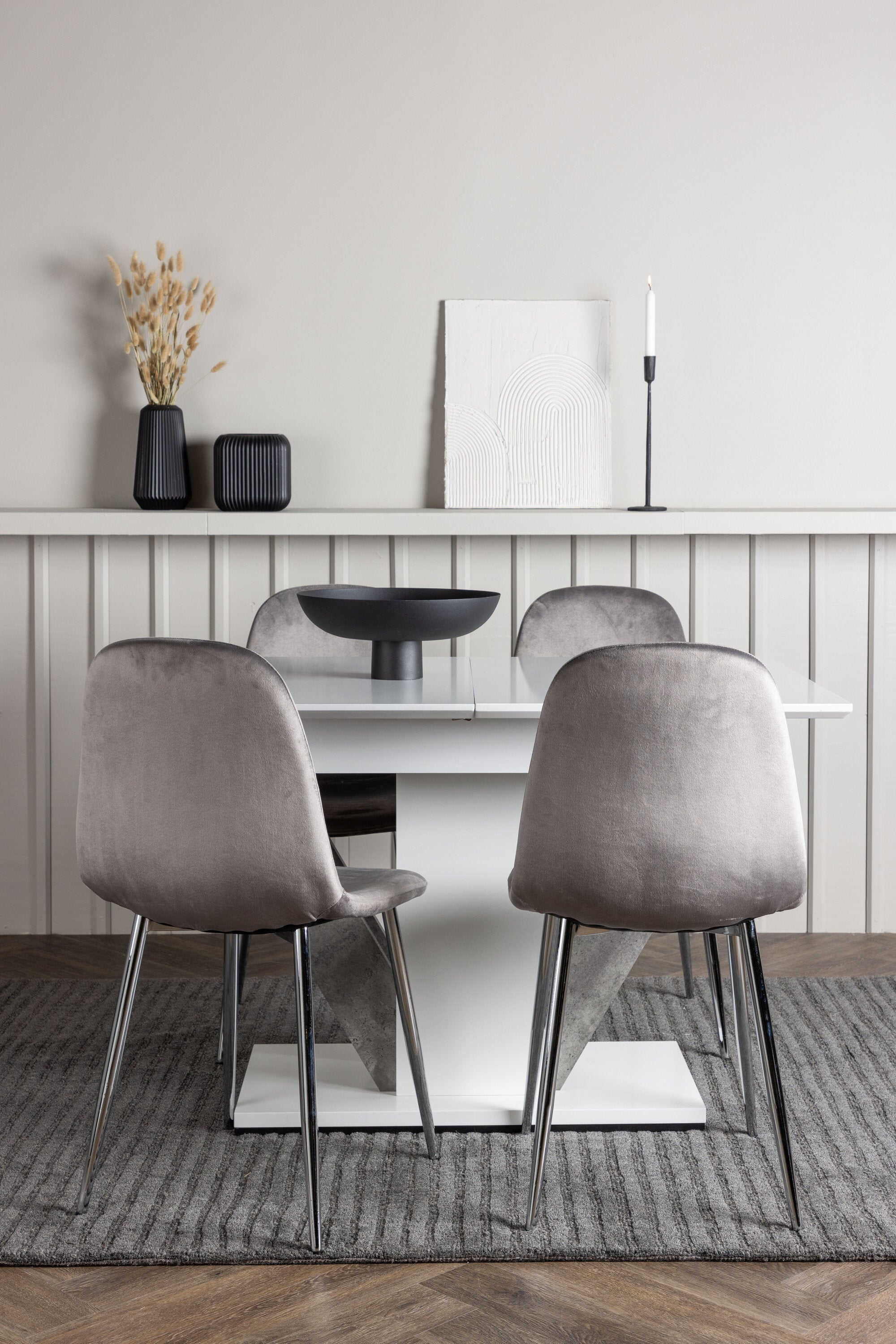 Matgrupp Disa med stolarna Eva-GR Dining Set-Venture Home-peaceofhome.se