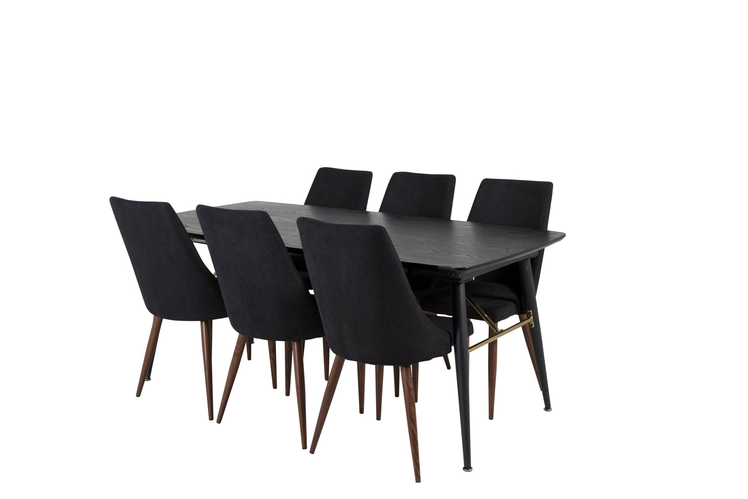 Matgrupp Gold med stolarna Leone-GR Dining Set-Venture Home-peaceofhome.se