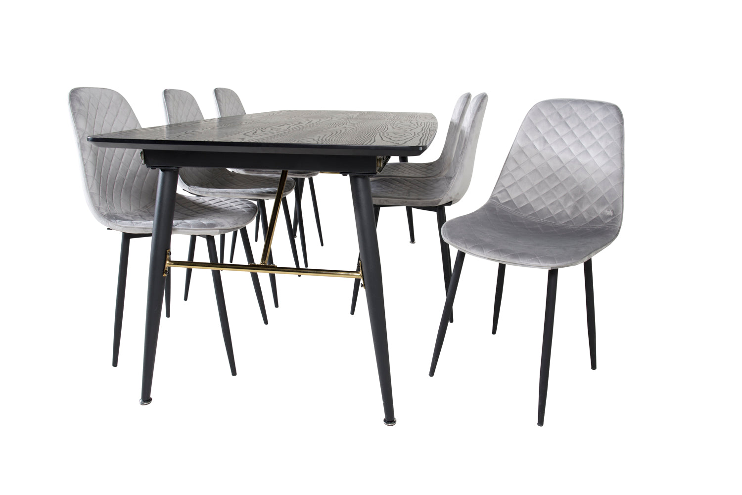 Matgrupp Gold med stolarna Polar-GR Dining Set-Venture Home-peaceofhome.se