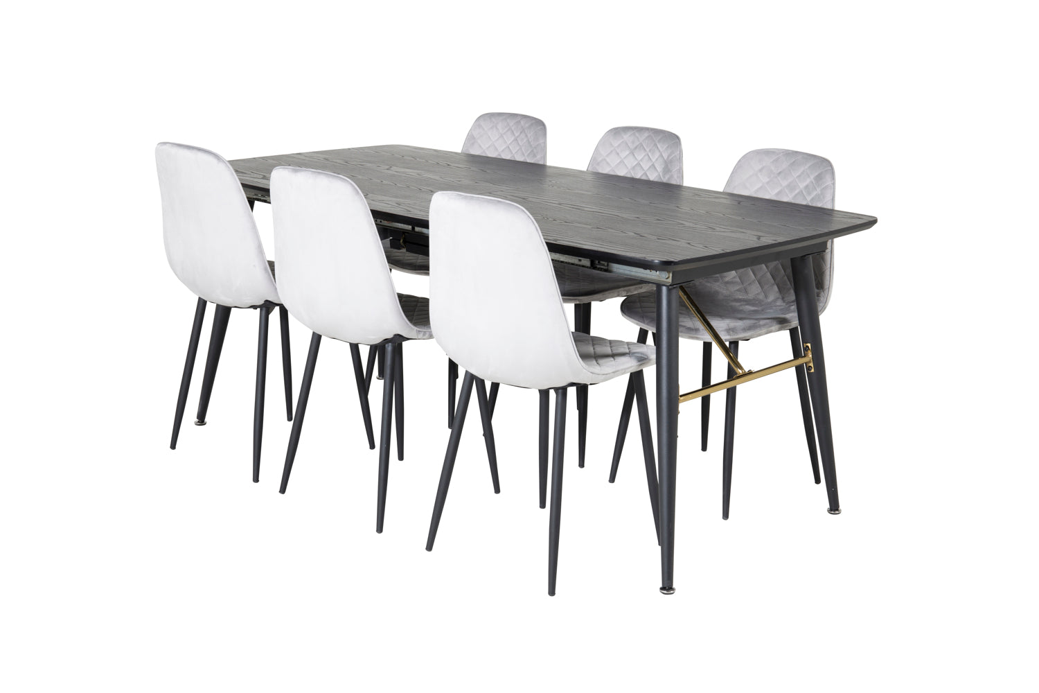 Matgrupp Gold med stolarna Polar-GR Dining Set-Venture Home-peaceofhome.se