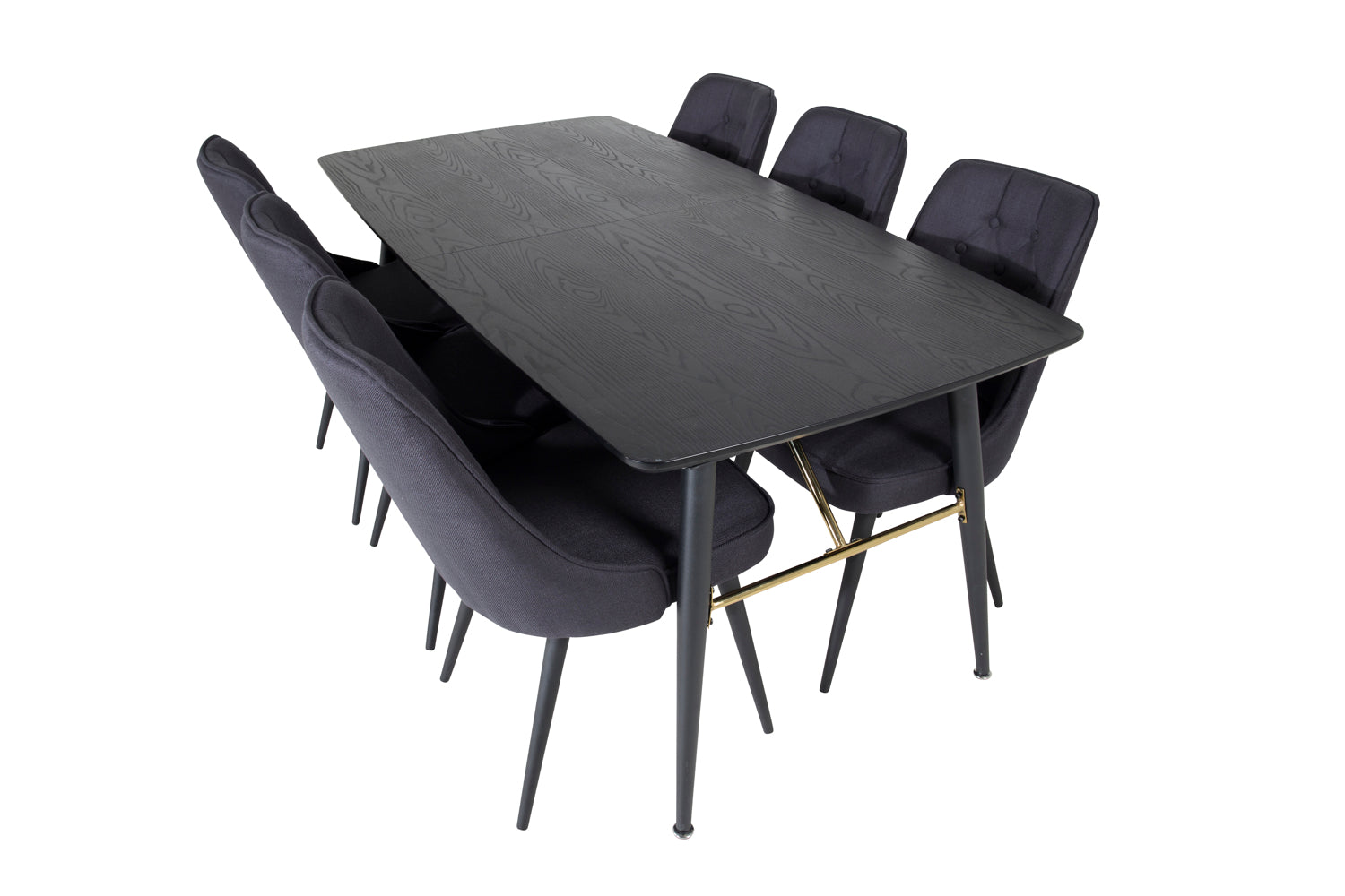 Matgrupp Gold med stolarna Velvet Deluxe-GR Dining Set-Venture Home-peaceofhome.se