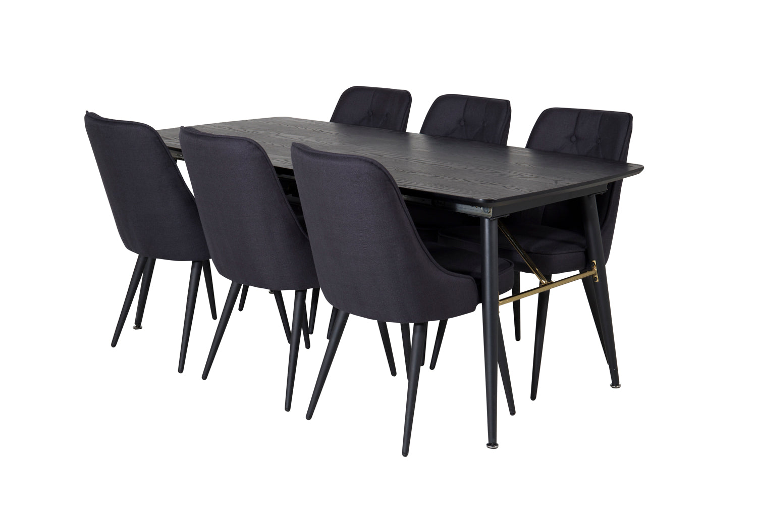 Matgrupp Gold med stolarna Velvet Deluxe-GR Dining Set-Venture Home-peaceofhome.se