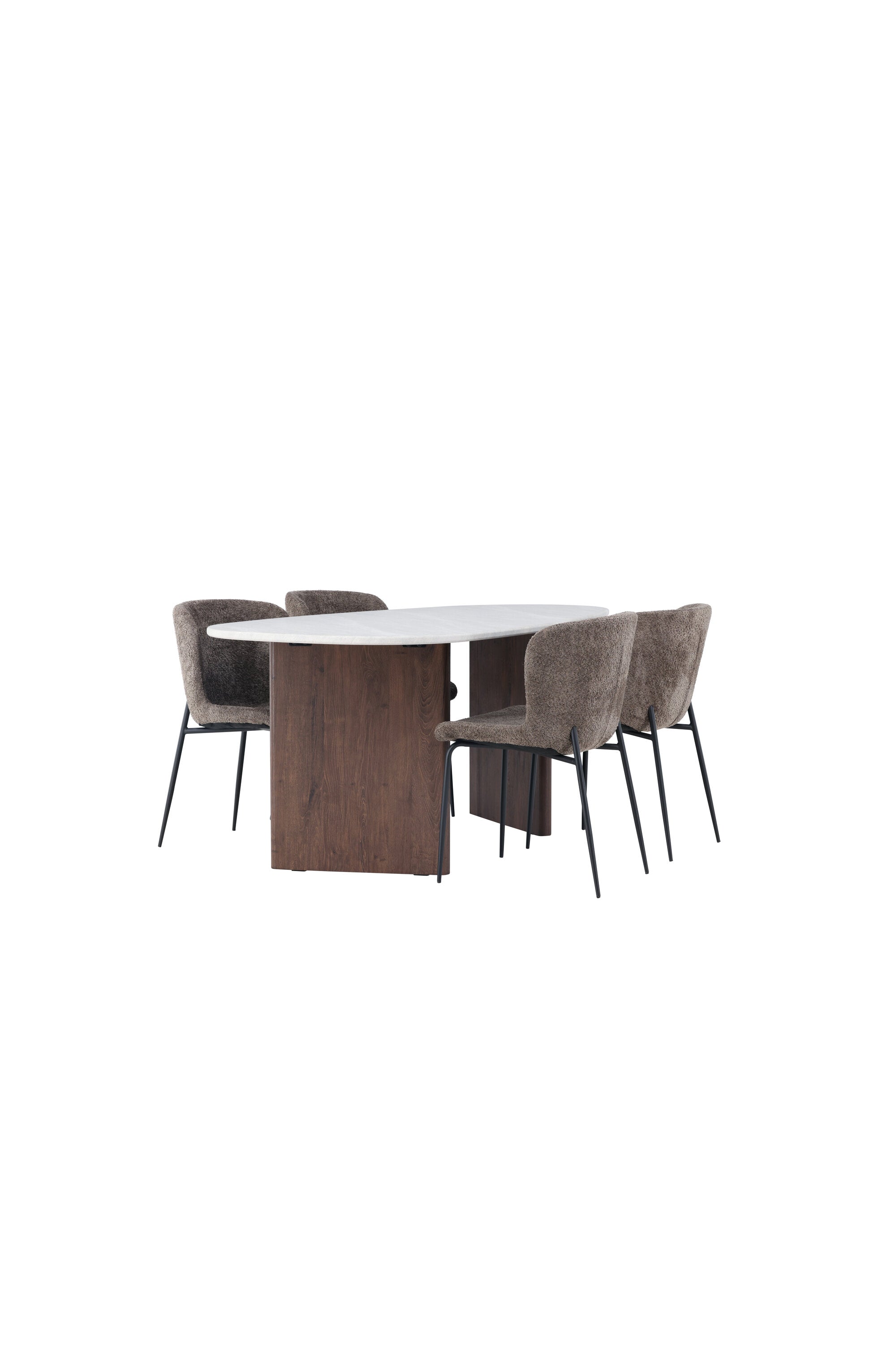 Matgrupp Grönvik med stolarna Modesto-GR Dining Set-Venture Home-peaceofhome.se