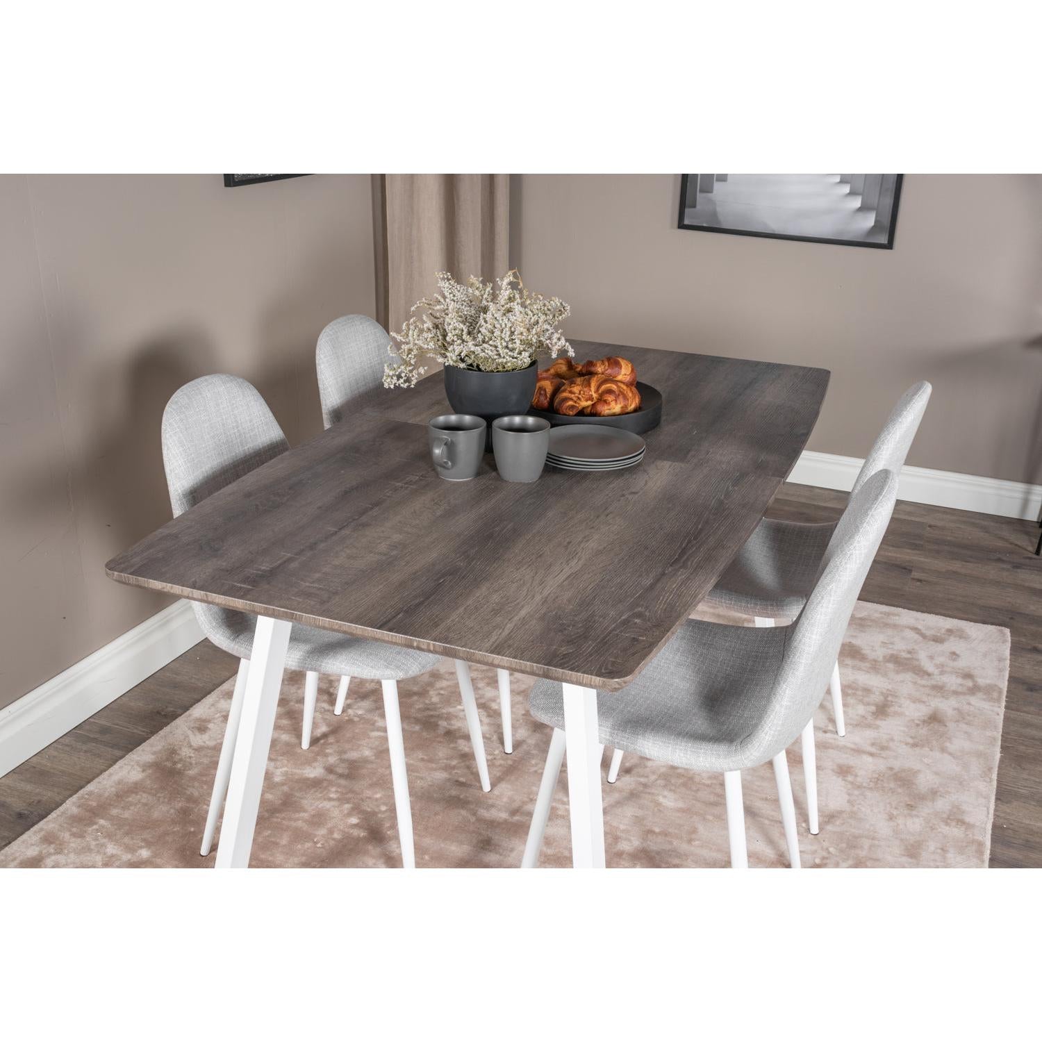 Matgrupp Inca med stolarna Polar-GR Dining Set-Venture Home-peaceofhome.se