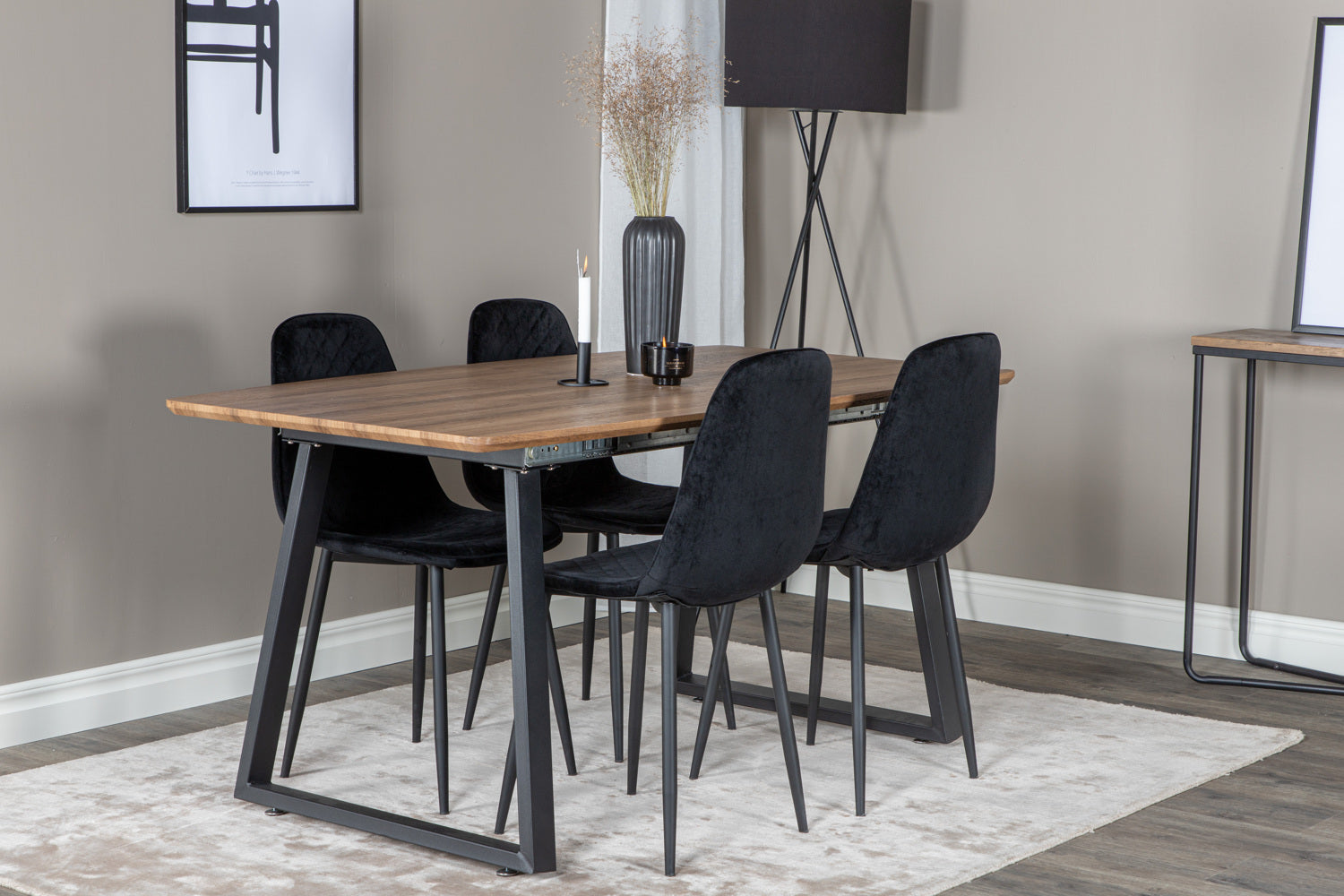 Matgrupp Inca med stolarna Polar-GR Dining Set-Venture Home-peaceofhome.se