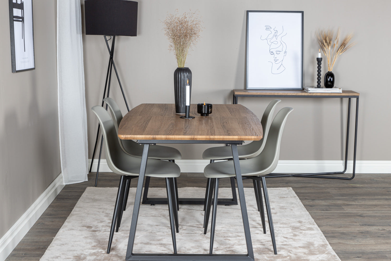 Matgrupp Inca med stolarna Polar-GR Dining Set-Venture Home-peaceofhome.se