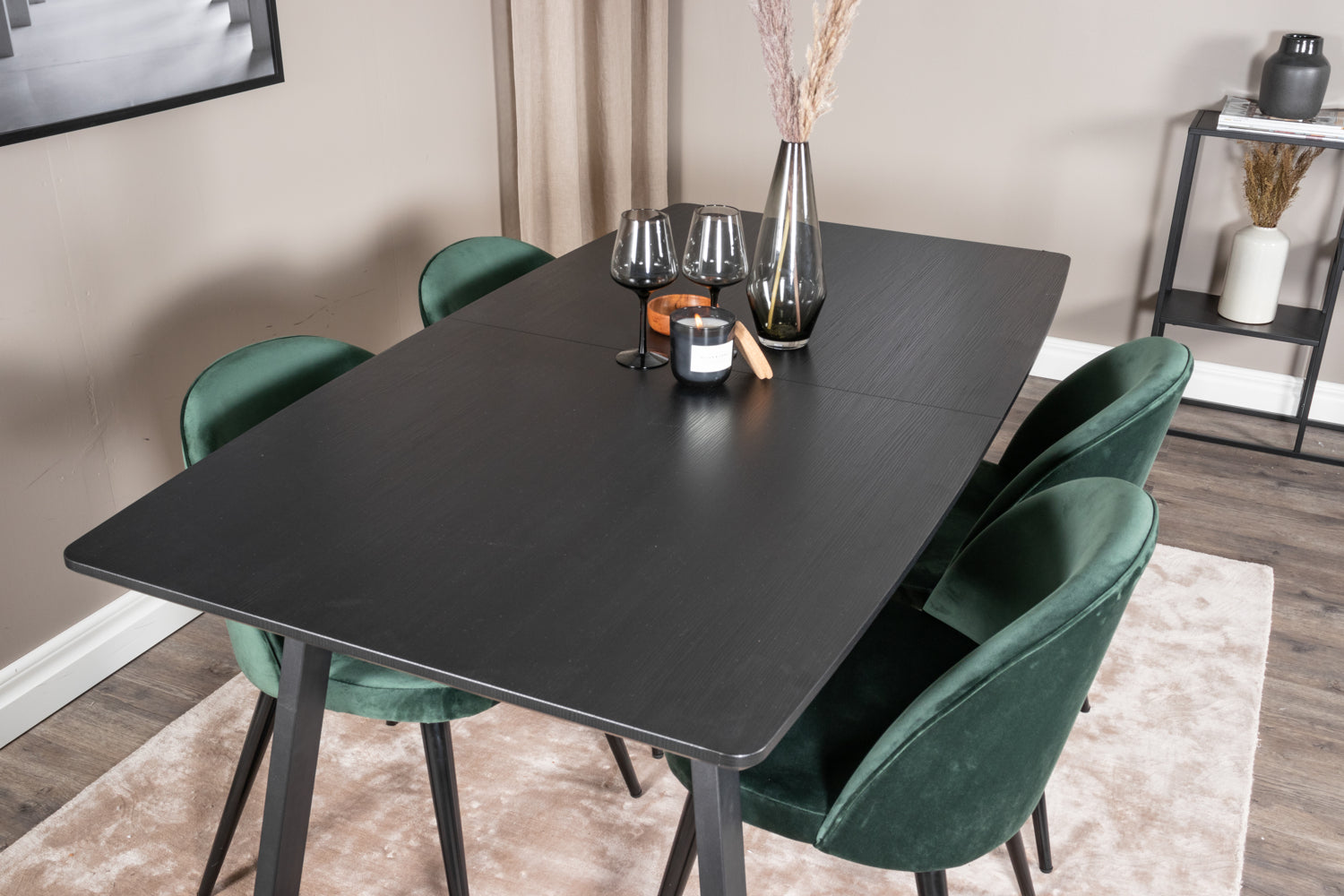 Matgrupp Inca med stolarna Velvet-GR Dining Set-Venture Home-peaceofhome.se