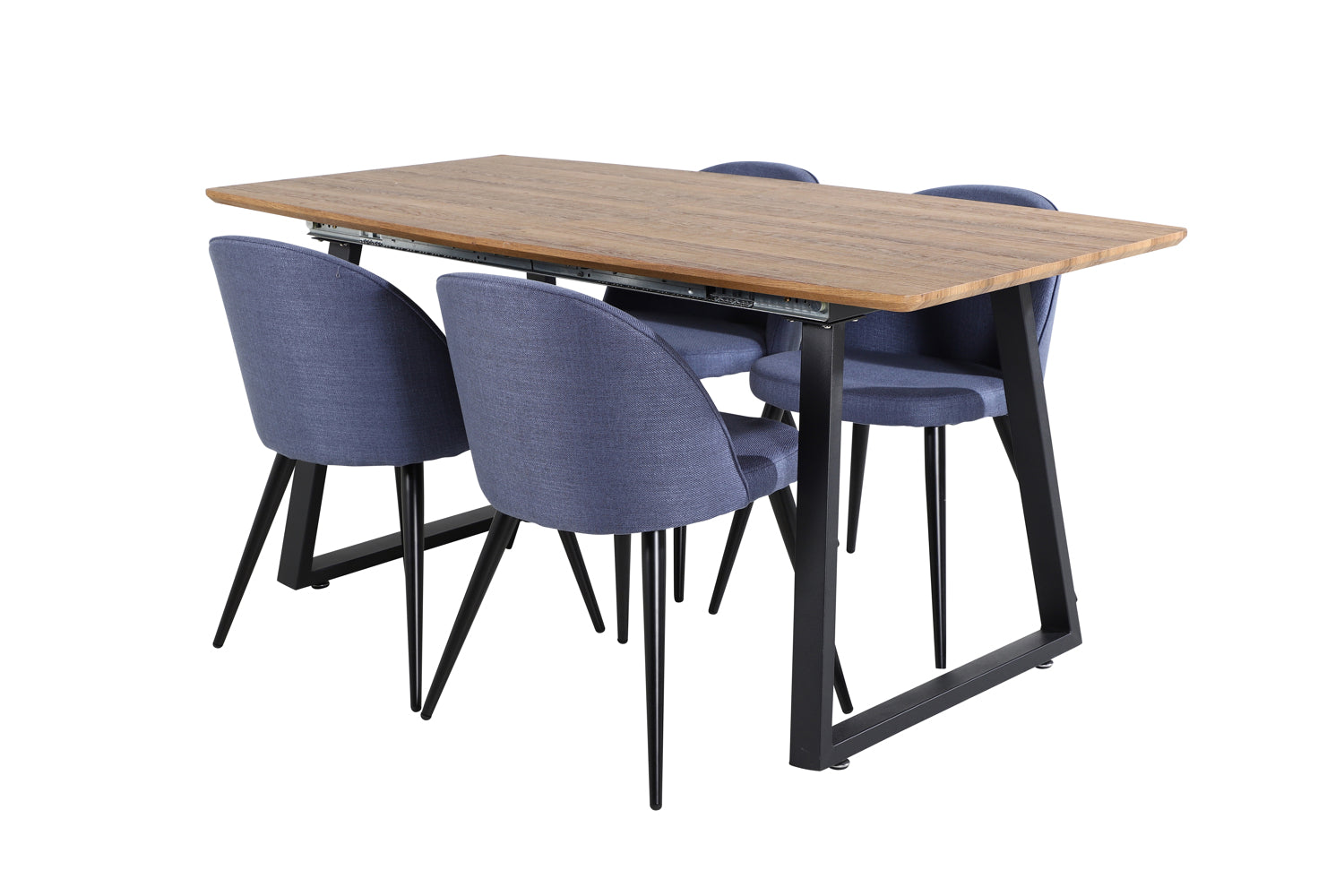 Matgrupp Inca med stolarna Velvet-GR Dining Set-Venture Home-peaceofhome.se