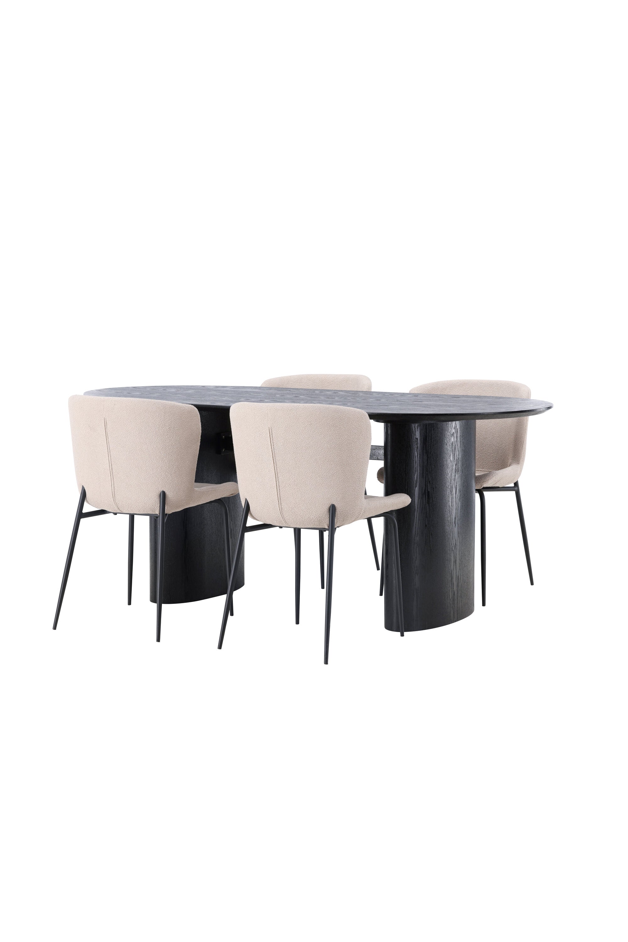 Matgrupp Isolde med stolarna Modesto-GR Dining Set-Venture Home-peaceofhome.se