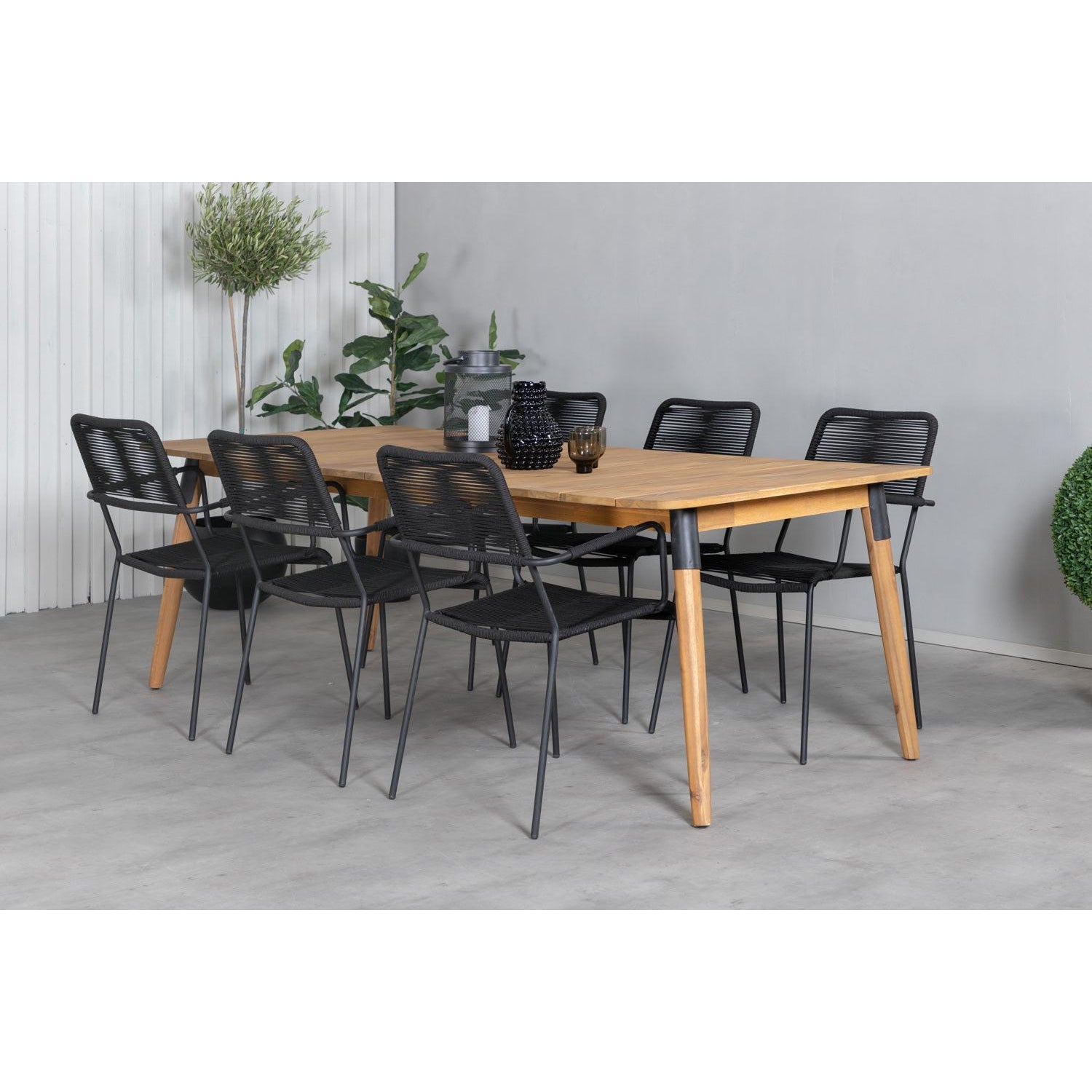 Matgrupp Julian med stolarna Lindos-Table Set-Venture Home-peaceofhome.se
