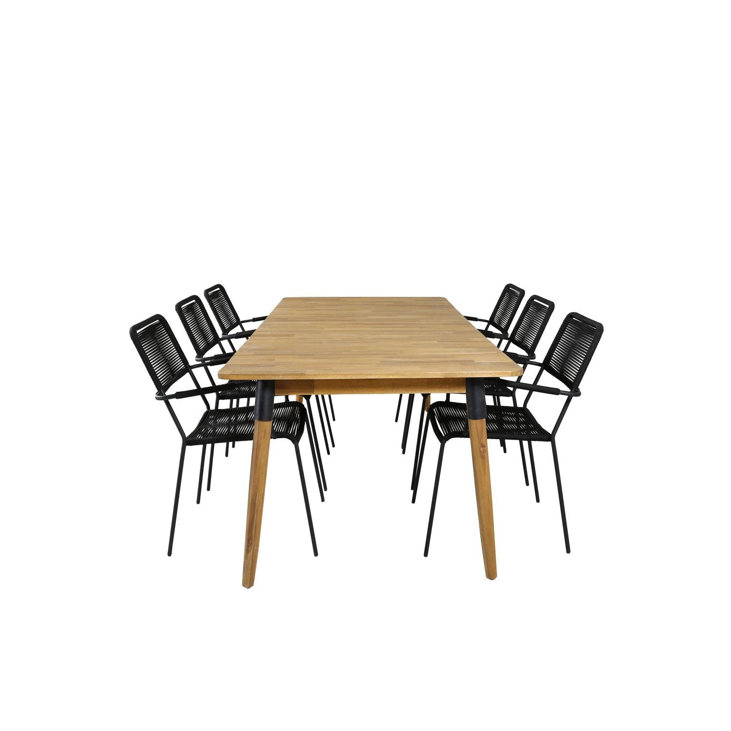 Matgrupp Julian med stolarna Lindos-Table Set-Venture Home-peaceofhome.se