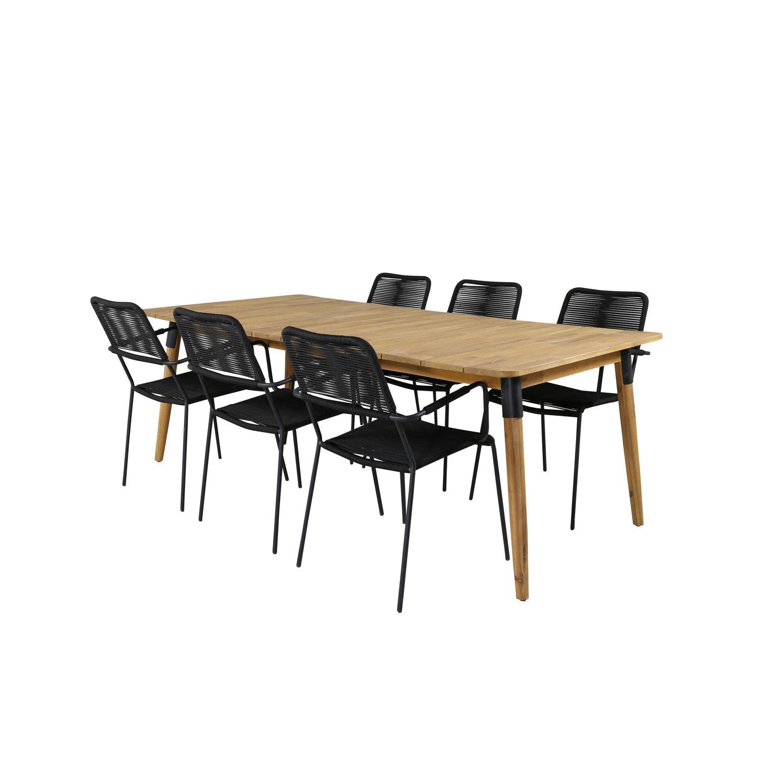 Matgrupp Julian med stolarna Lindos-Table Set-Venture Home-peaceofhome.se