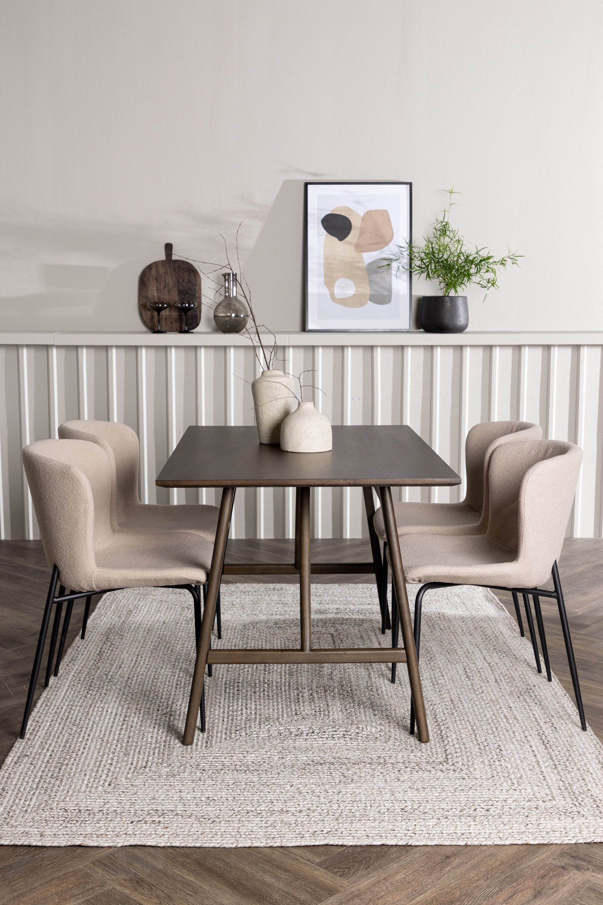Matgrupp Kaseindon med stolarna Modesto-GR Dining Set-Venture Home-peaceofhome.se