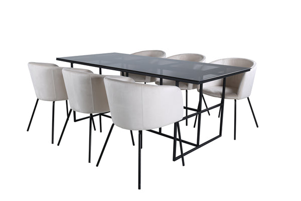 Matgrupp Leif med stolarna Berit-GR Dining Set-Venture Home-peaceofhome.se