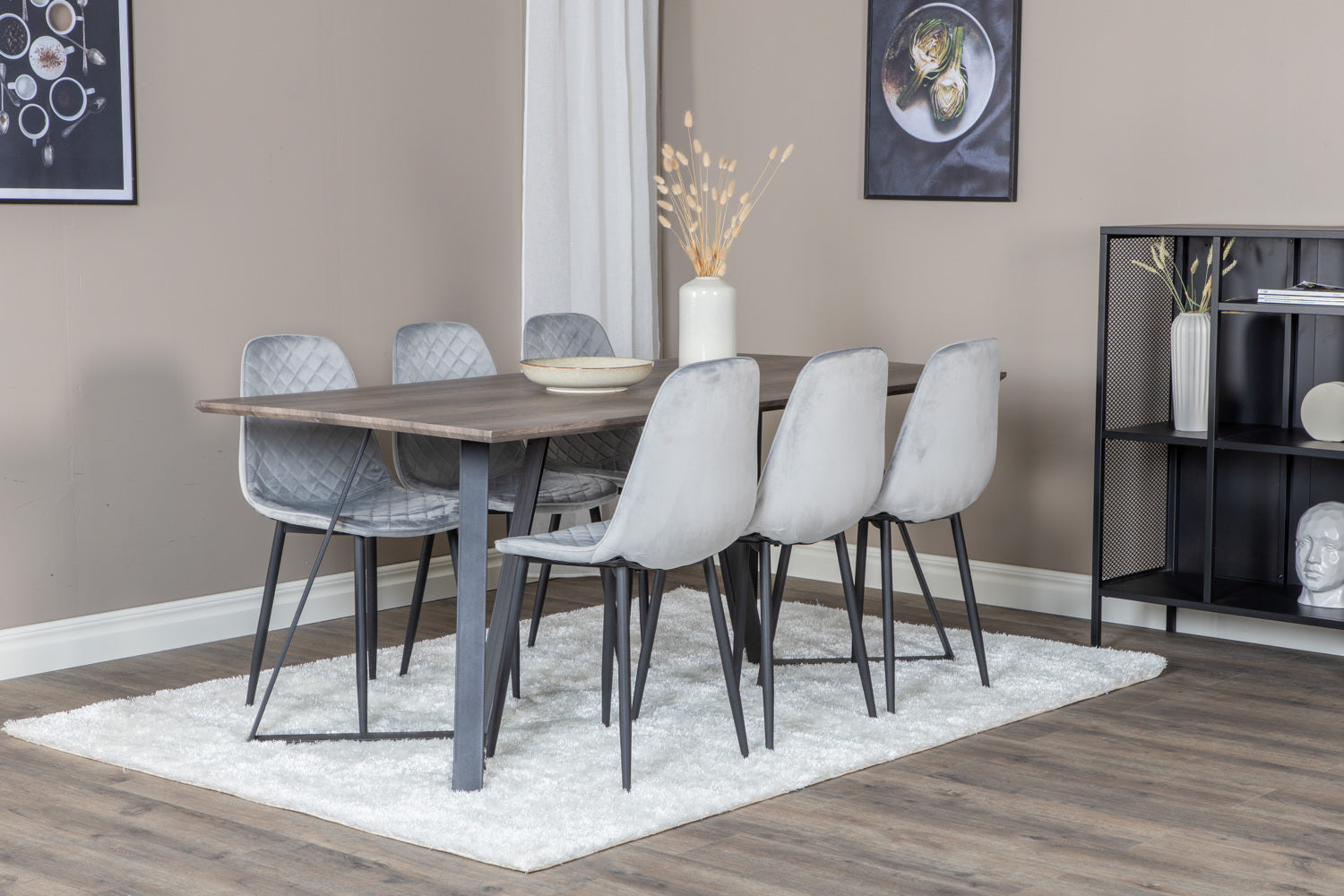 Matgrupp Marina med stolarna Polar-GR Dining Set-Venture Home-peaceofhome.se