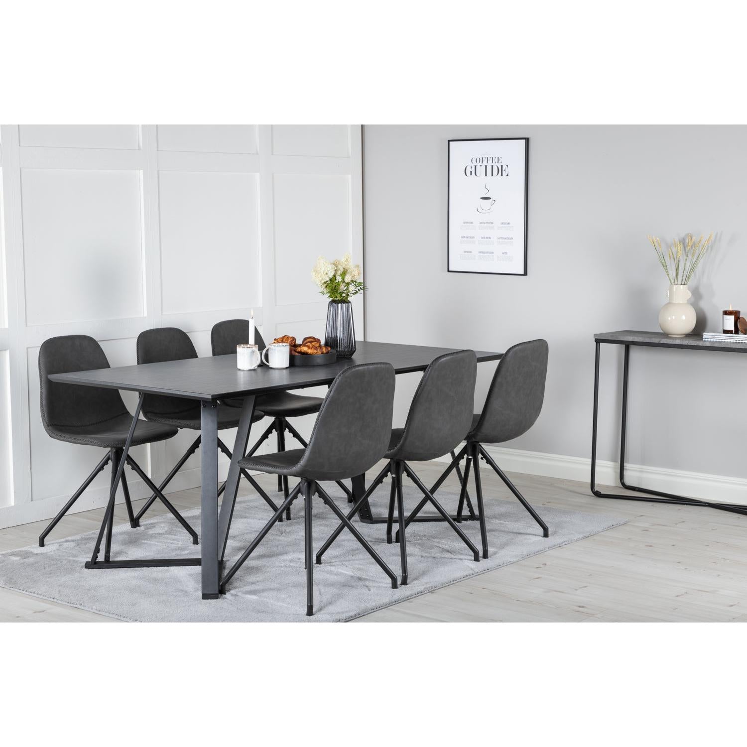 Matgrupp Marina med stolarna Polar-GR Dining Set-Venture Home-peaceofhome.se