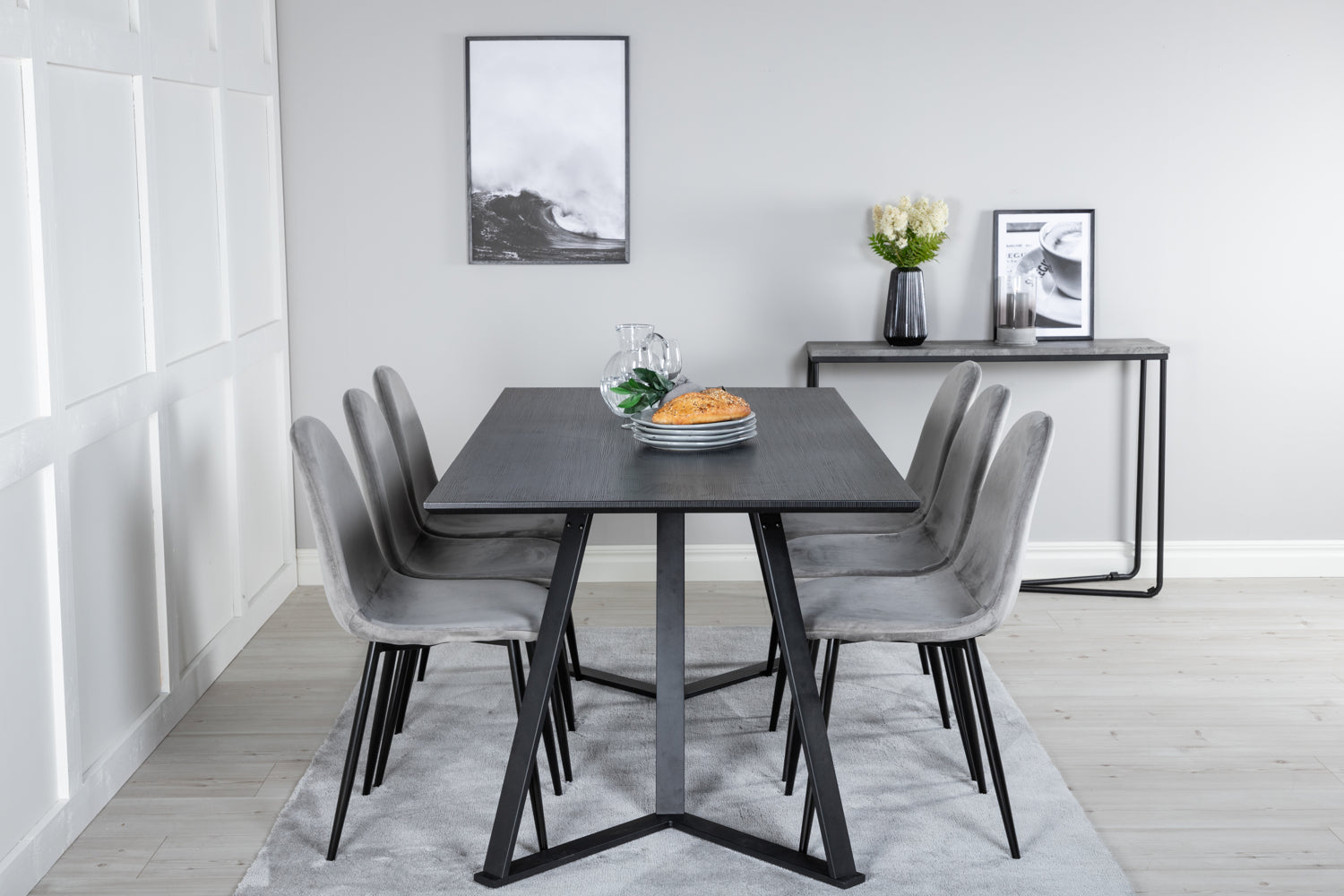 Matgrupp Marina med stolarna Polar-GR Dining Set-Venture Home-peaceofhome.se