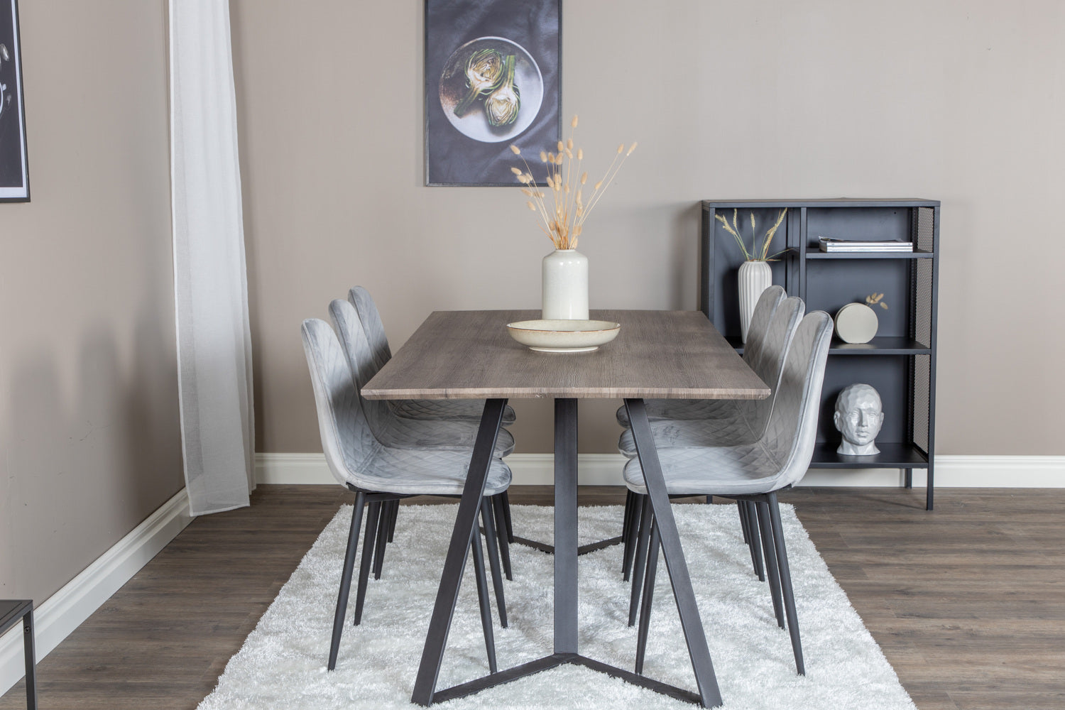 Matgrupp Marina med stolarna Polar-GR Dining Set-Venture Home-peaceofhome.se
